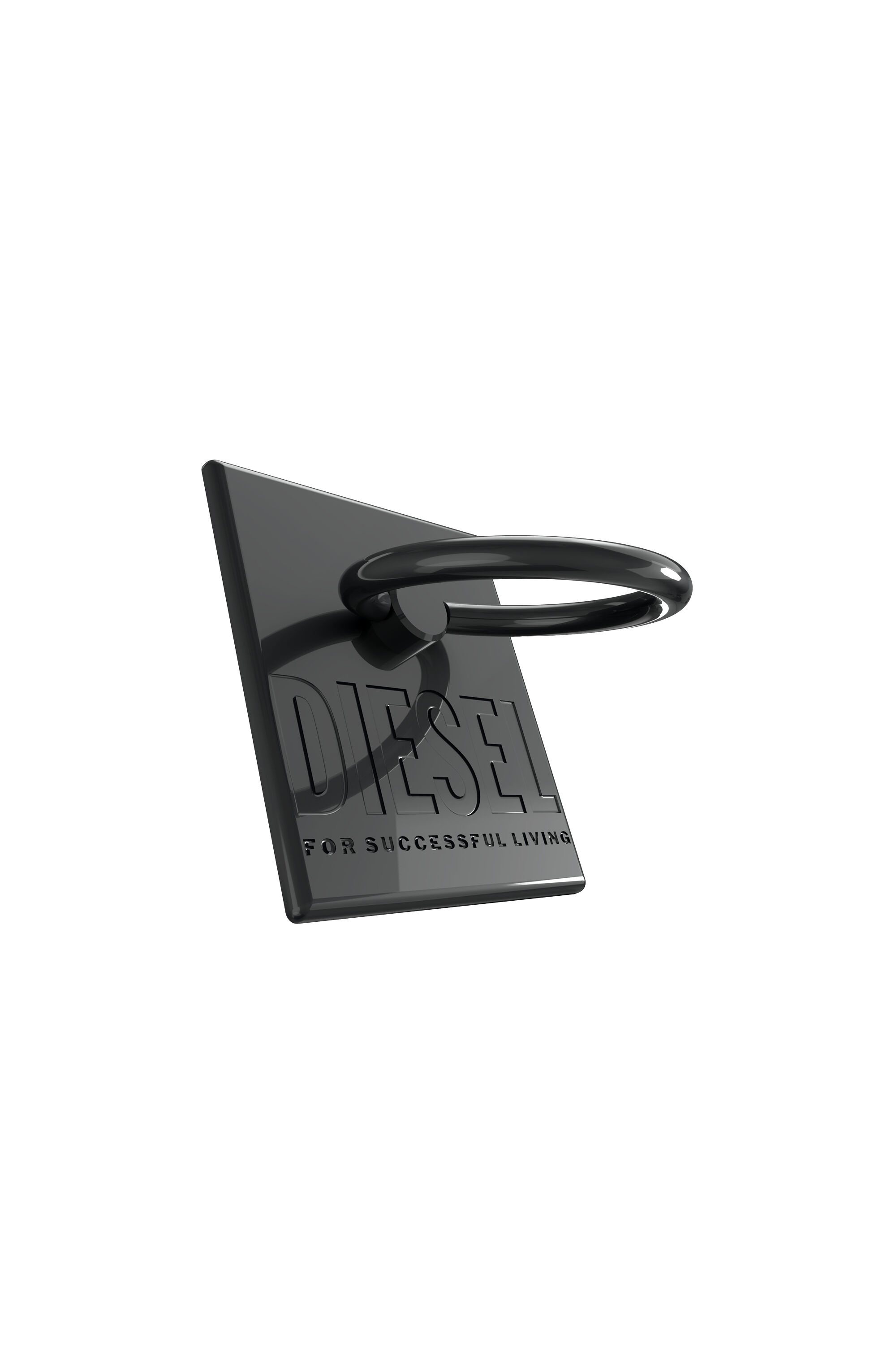 Diesel - 45840 RING STAND, Unisex Universal phone ring rectangle in Black - Image 3