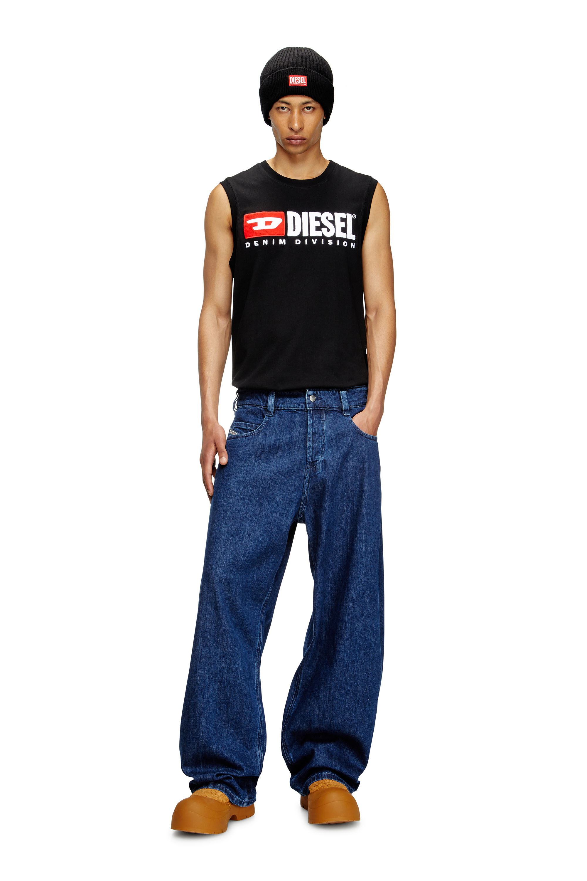 Diesel - Unisex's Relaxed Jeans 1997 D-Enim 0DBDX, Dark Blue - 1