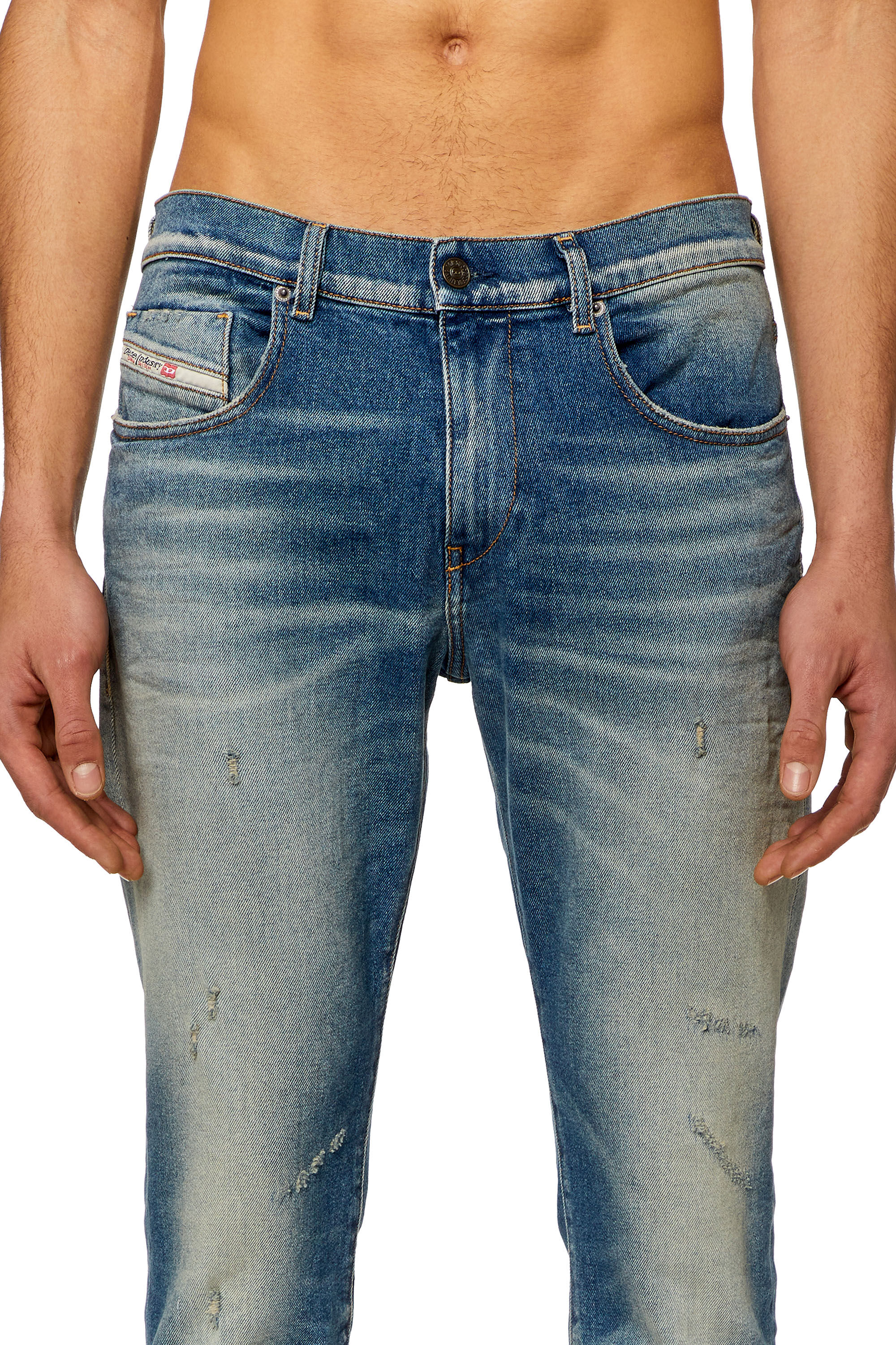 Diesel - Slim Jeans 2019 D-Strukt 09H55, Light Blue - Image 5