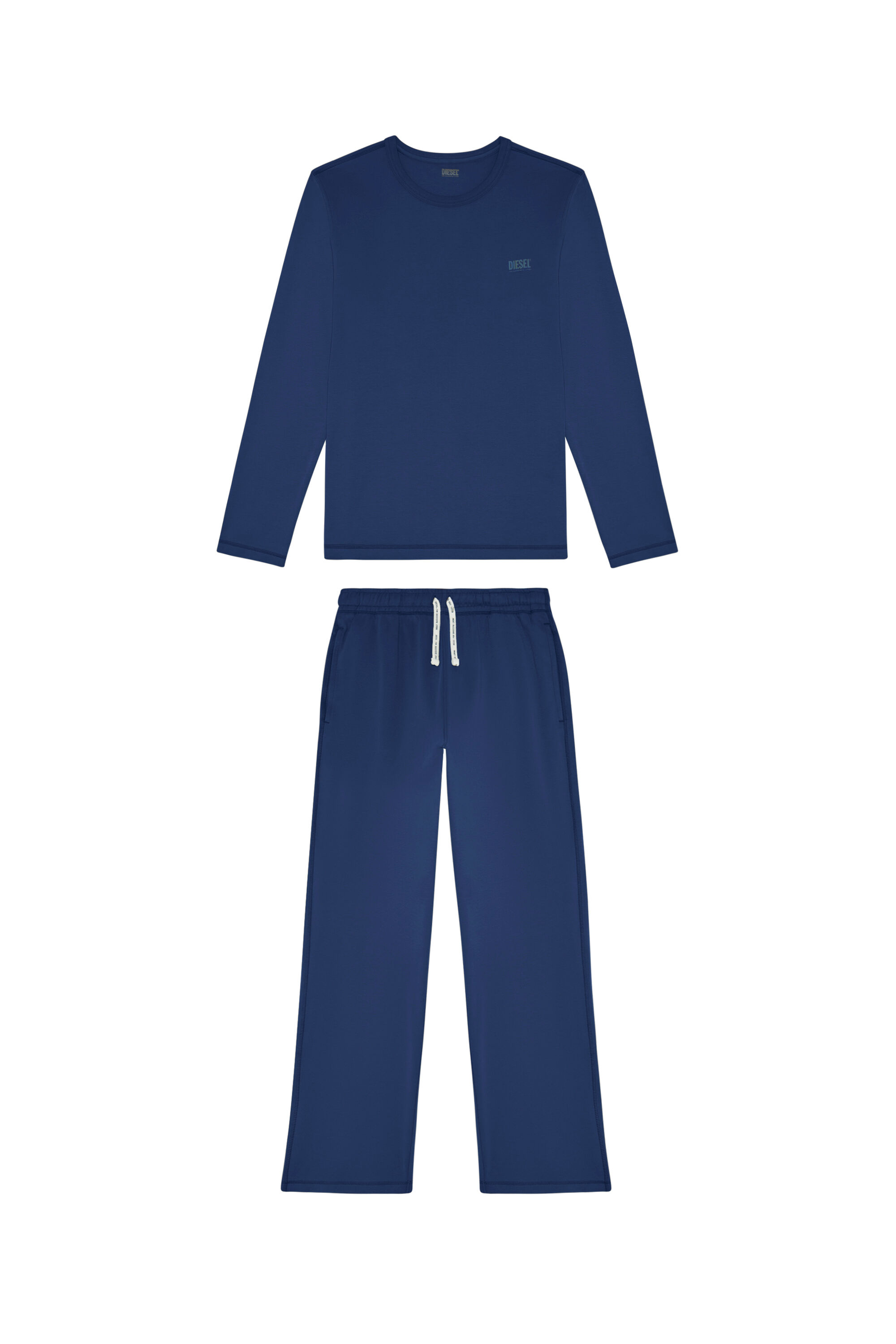 Diesel - UMSET-ARAMIS, Man Pyjamas with logo drawstring in Blue - Image 2