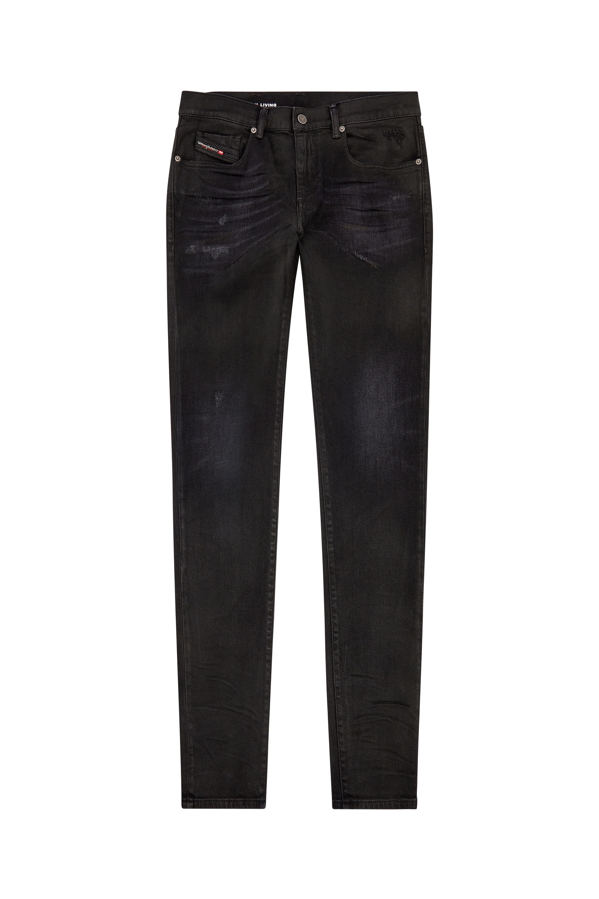 Diesel - Slim Jeans 2019 D-Strukt 09I19, Black/Dark grey - Image 2