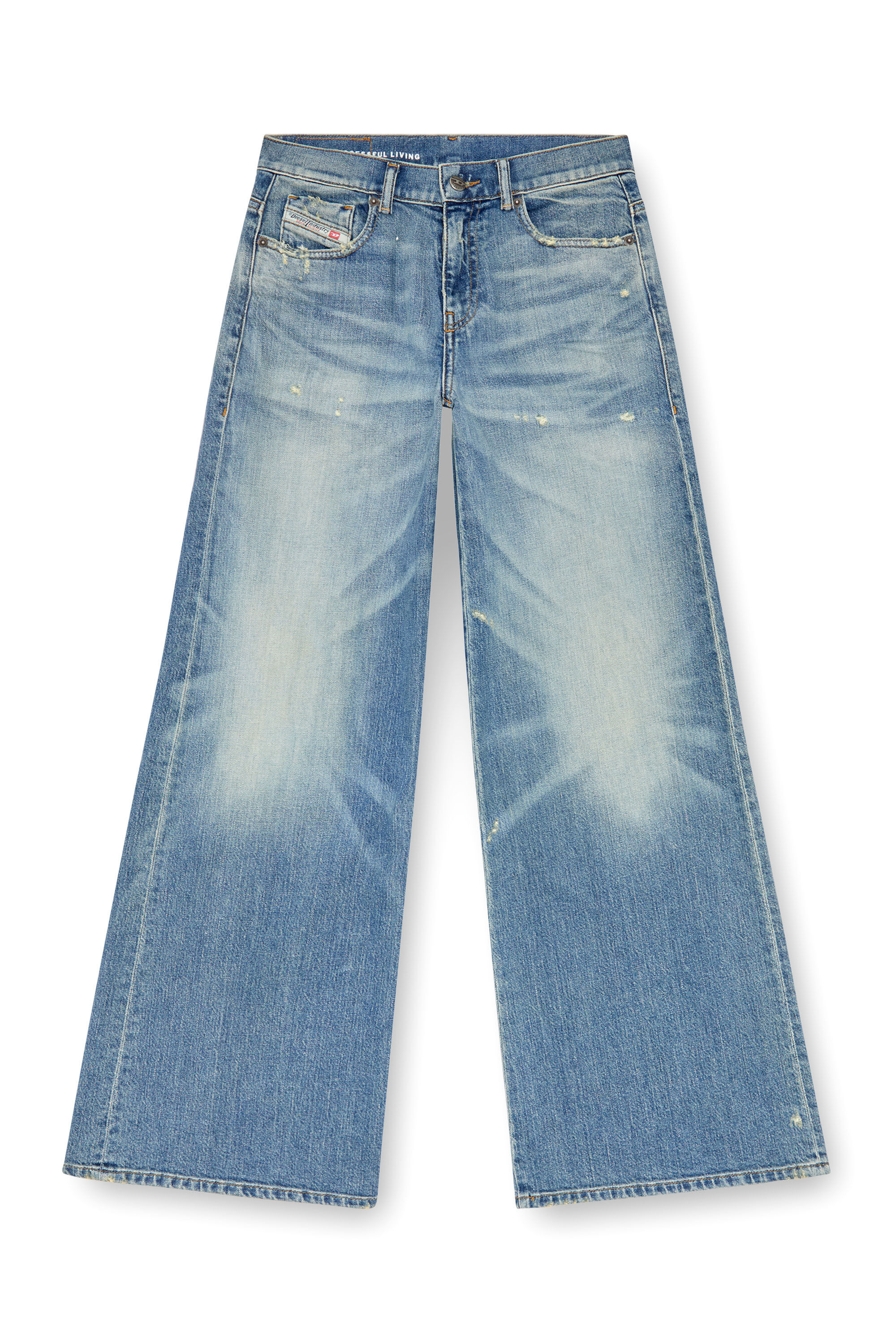 Diesel - Woman's Flare Jeans 1978 D-Akemi 09J44, Medium blue - 2