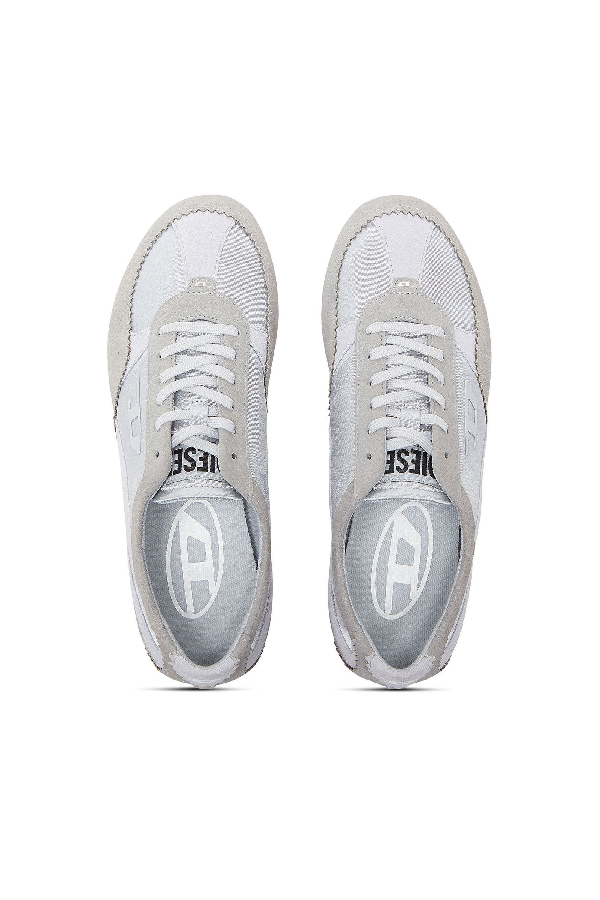 Diesel - D-MILE LOW II W, Woman's D-Mile- Sneakers with suede overlays in Light Blue - 4