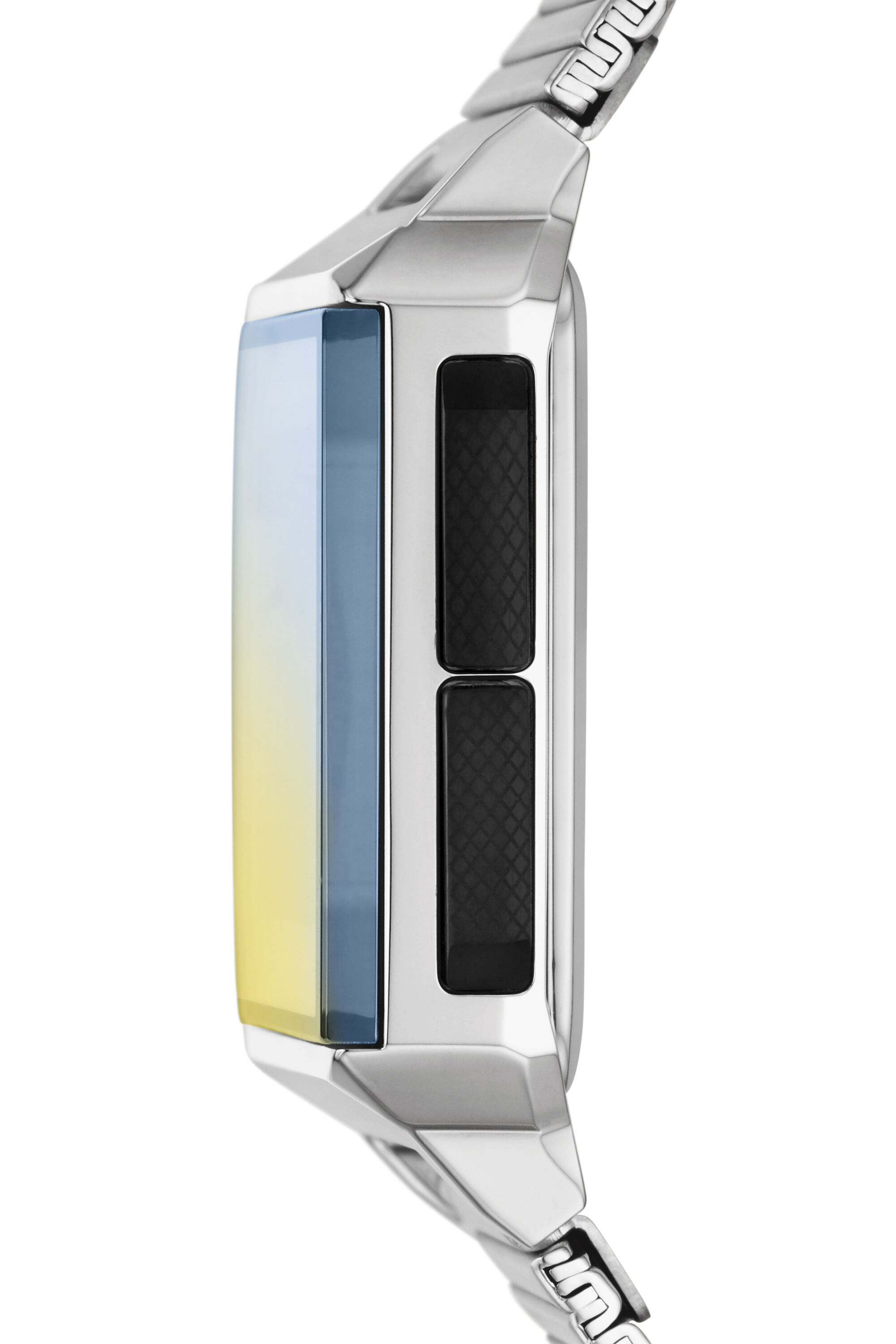 Diesel - DZ1968, Unisex's Chopped digital stainless steel watch in Silver - 3