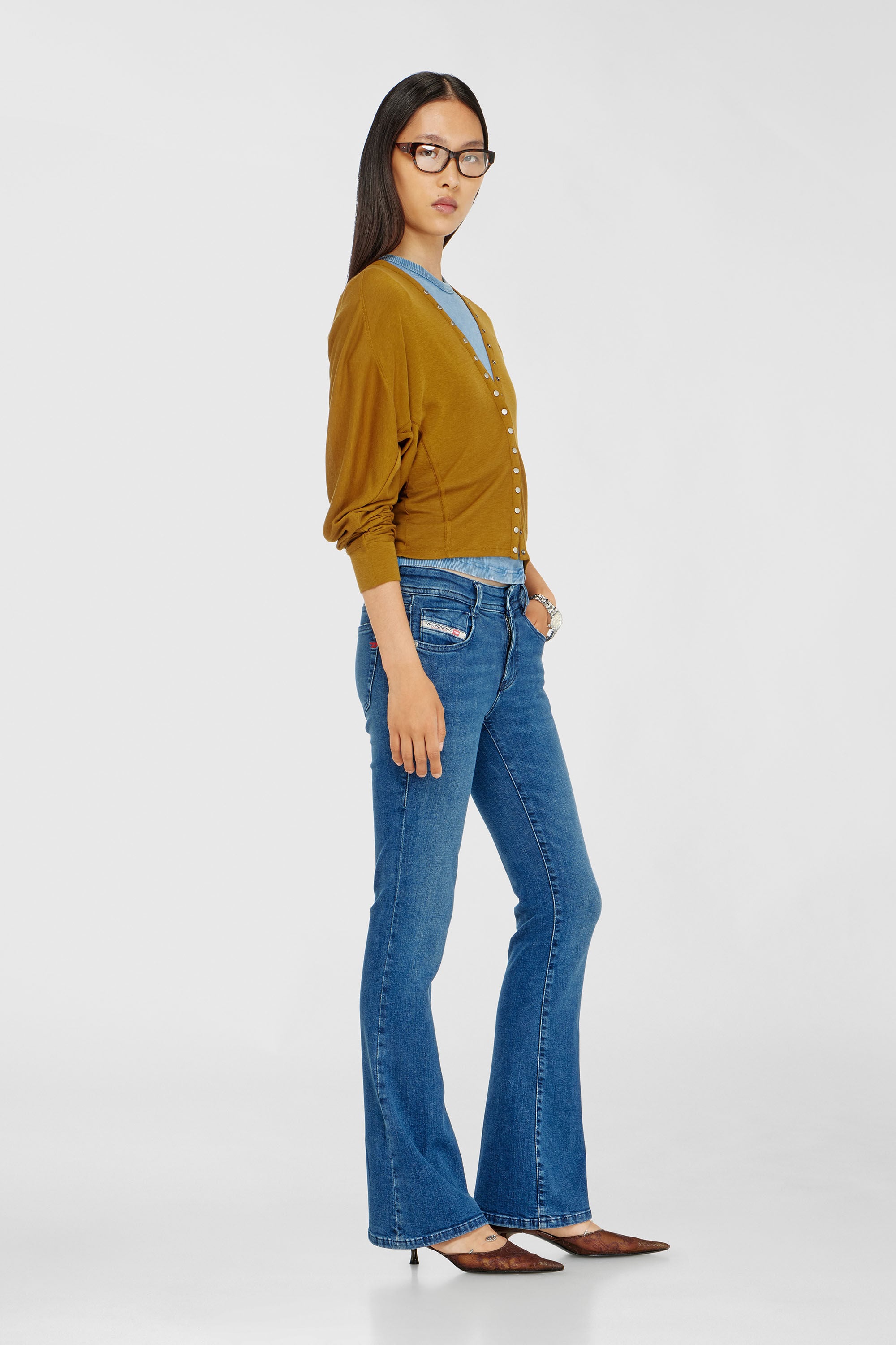 Diesel - Woman's Bootcut Jeans 1969 D-Ebbey 0ADBB, Medium blue - 2