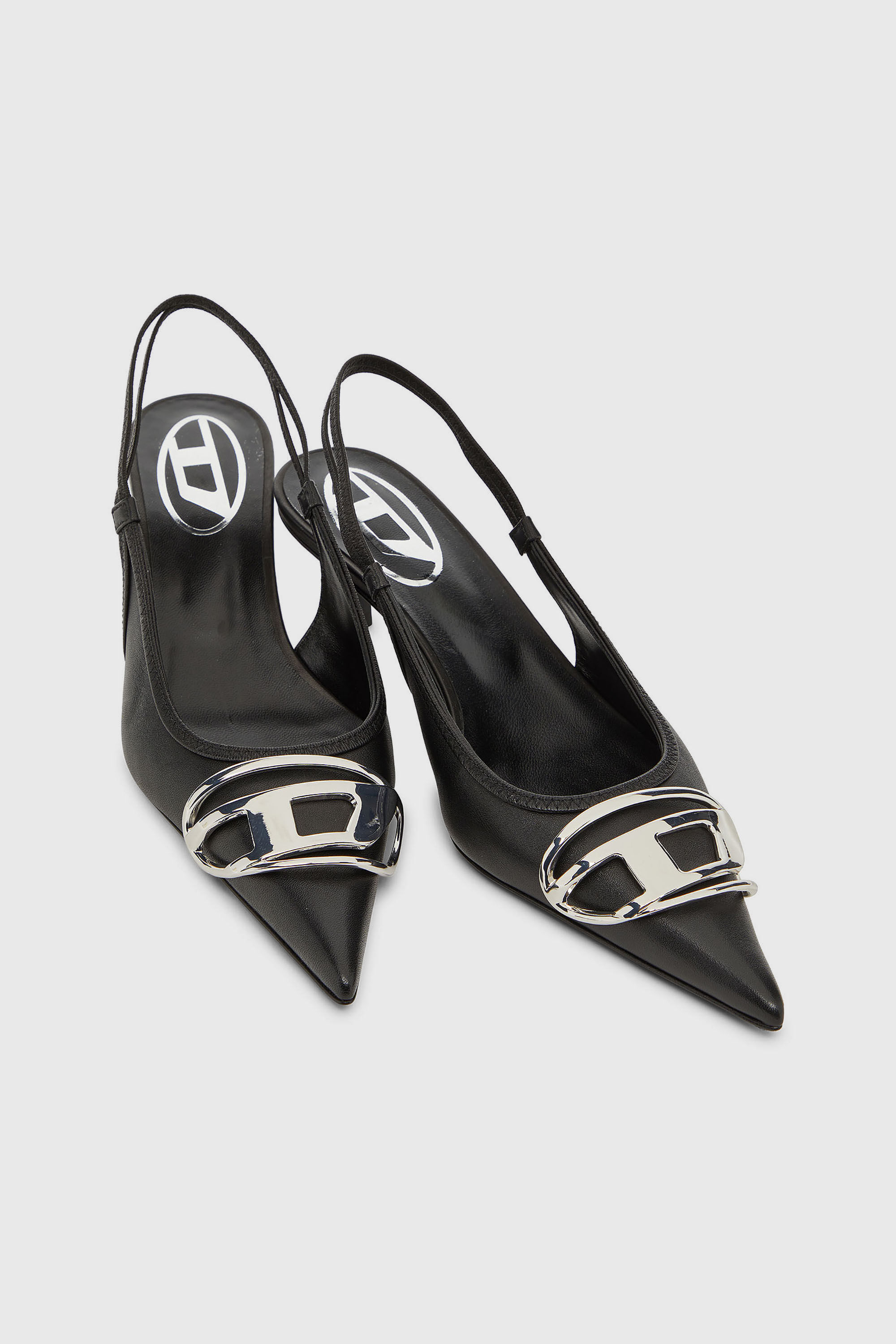 Diesel - D-VENUS SB 40, Woman's D-Venus-Slingback pumps in nappa leather in Black - 4