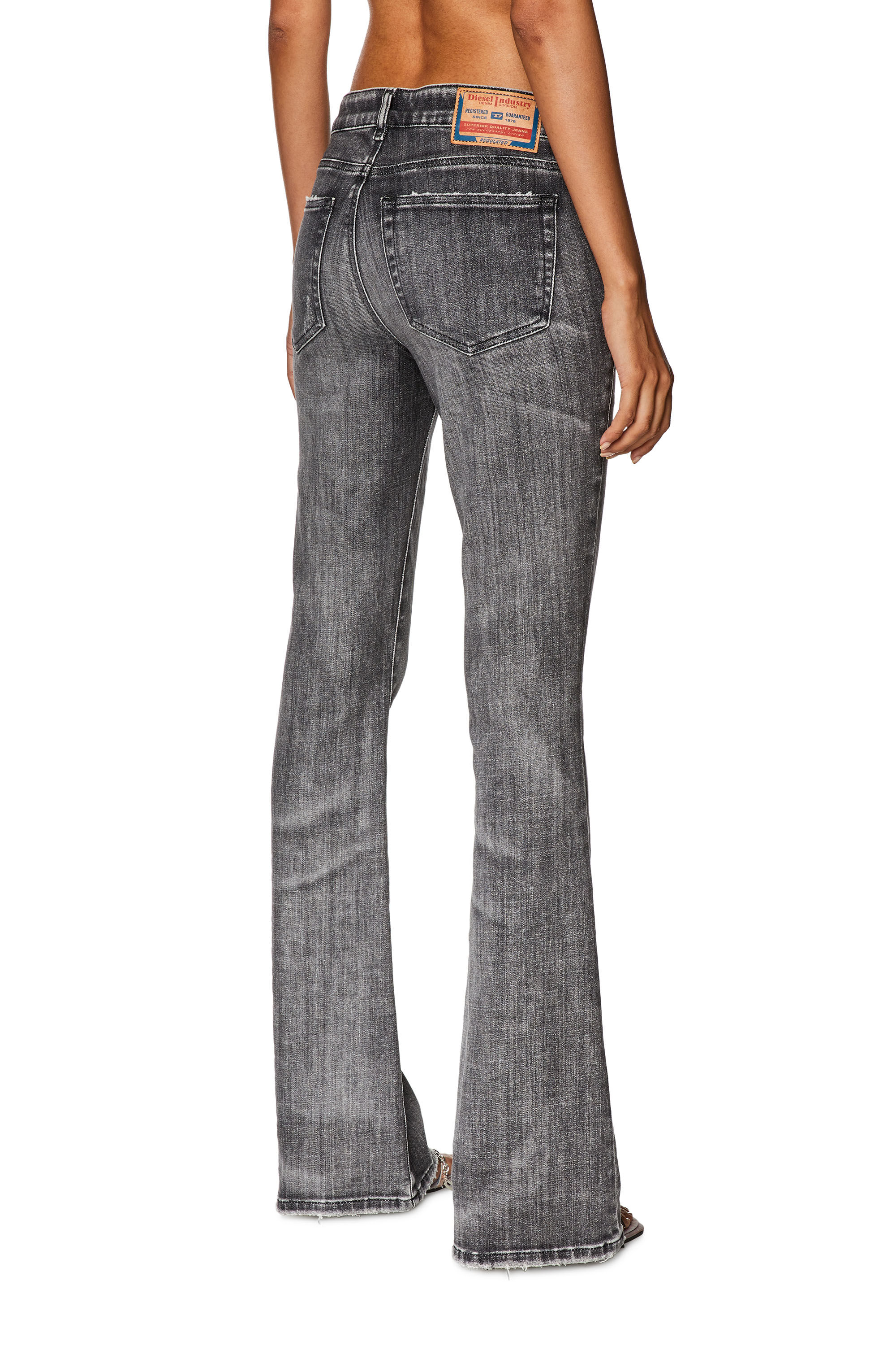 Diesel - Bootcut and Flare Jeans 1969 D-Ebbey 09G38, Black/Dark grey - Image 4