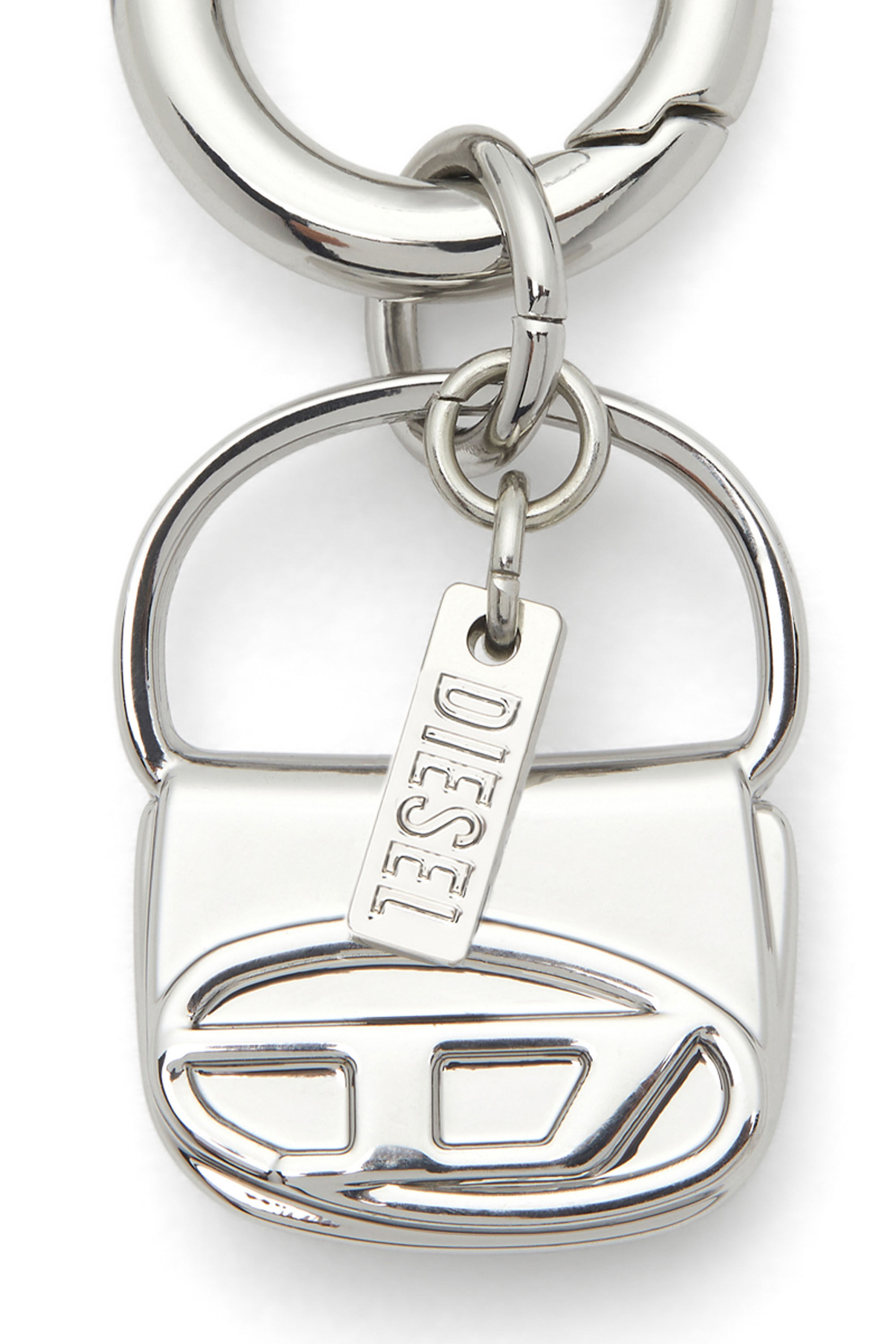 Diesel - CHARM-1DR, Woman's Metal charm with mini 1DR charm in Silver - 2