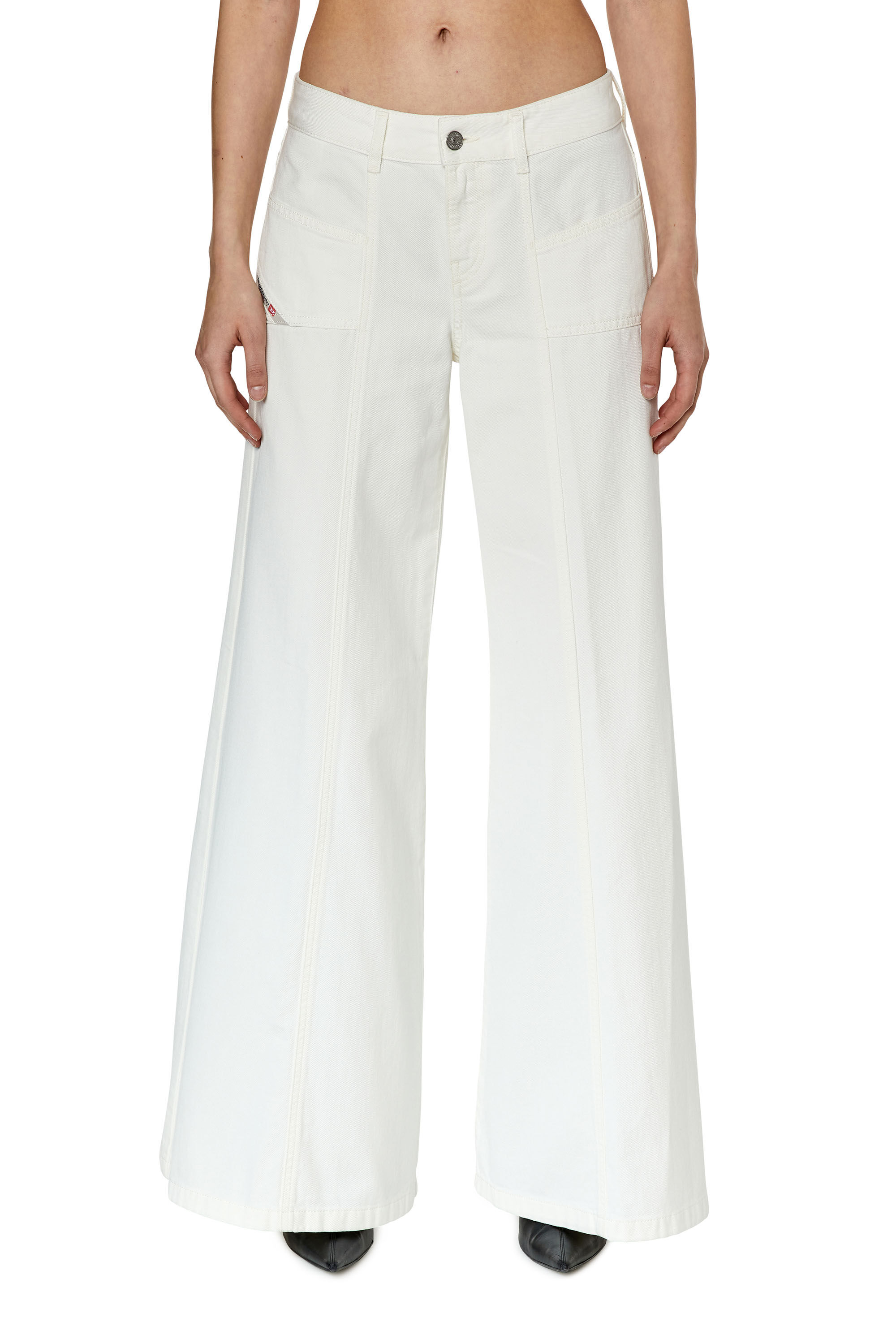 Diesel - Woman Bootcut and Flare Jeans D-Akii 068JQ, White - Image 3