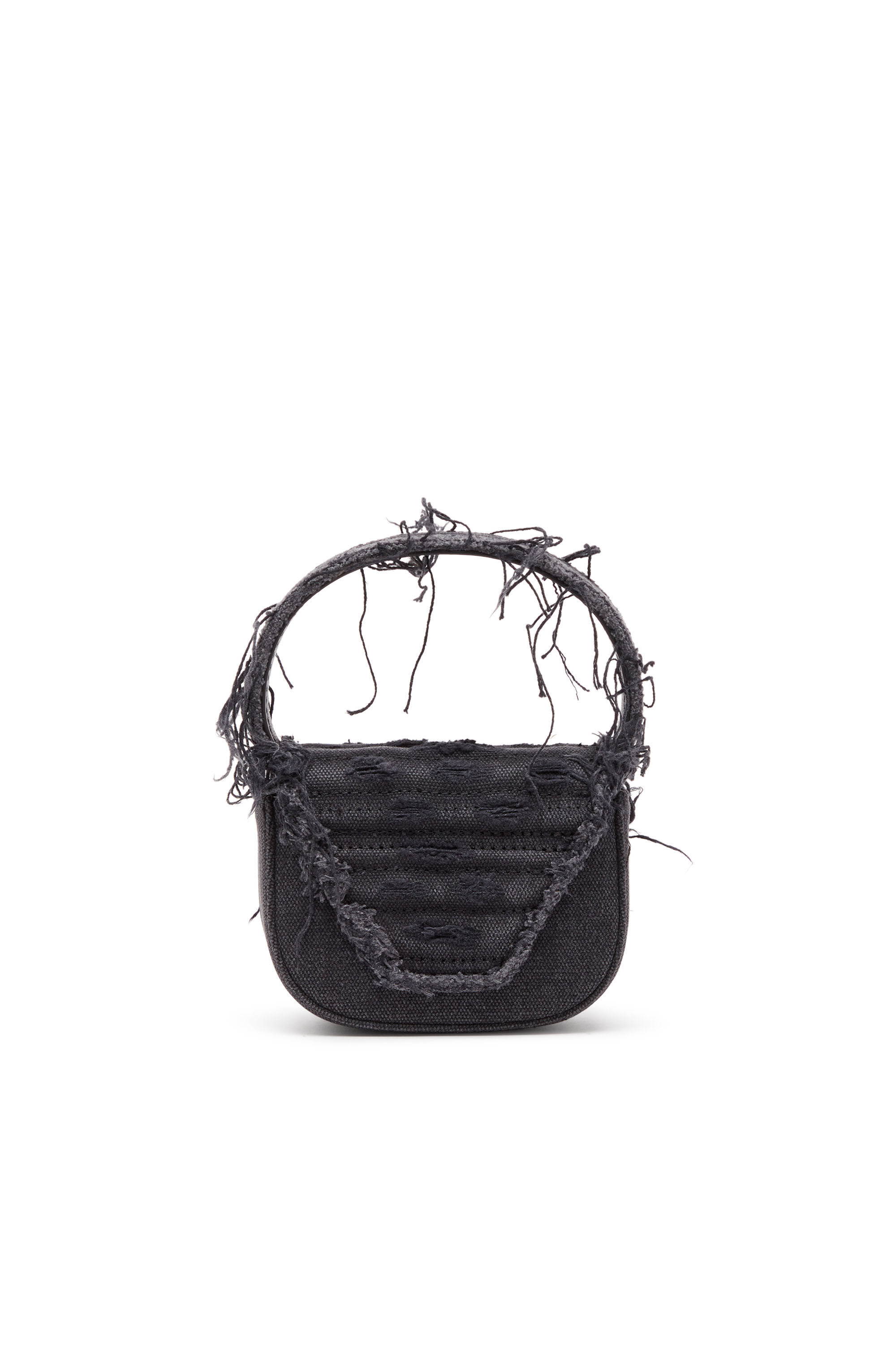 Diesel - 1DR XS, Woman 1DR XS-Iconic mini bag in canvas and leather in Black - Image 3