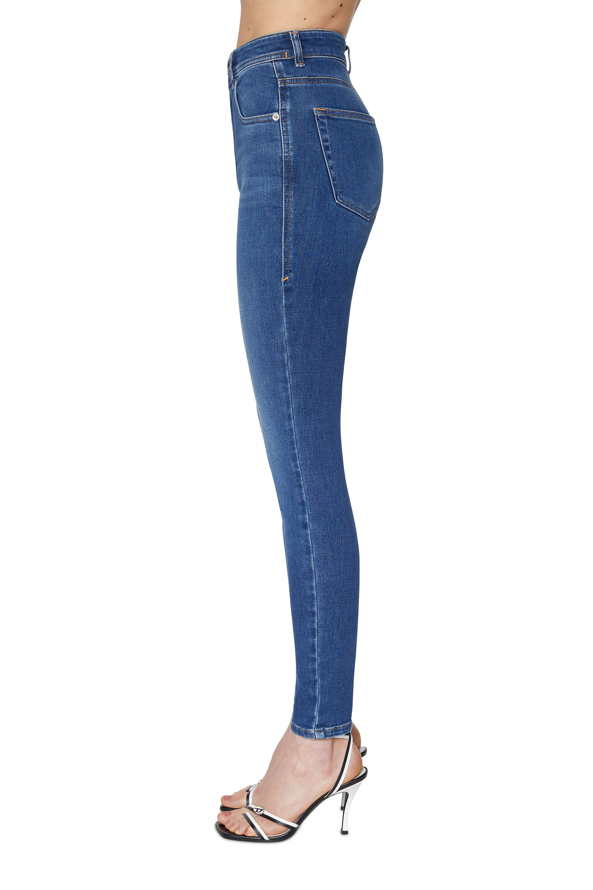 Diesel - Super skinny Jeans 1984 Slandy-High 09C21, Medium blue - Image 5