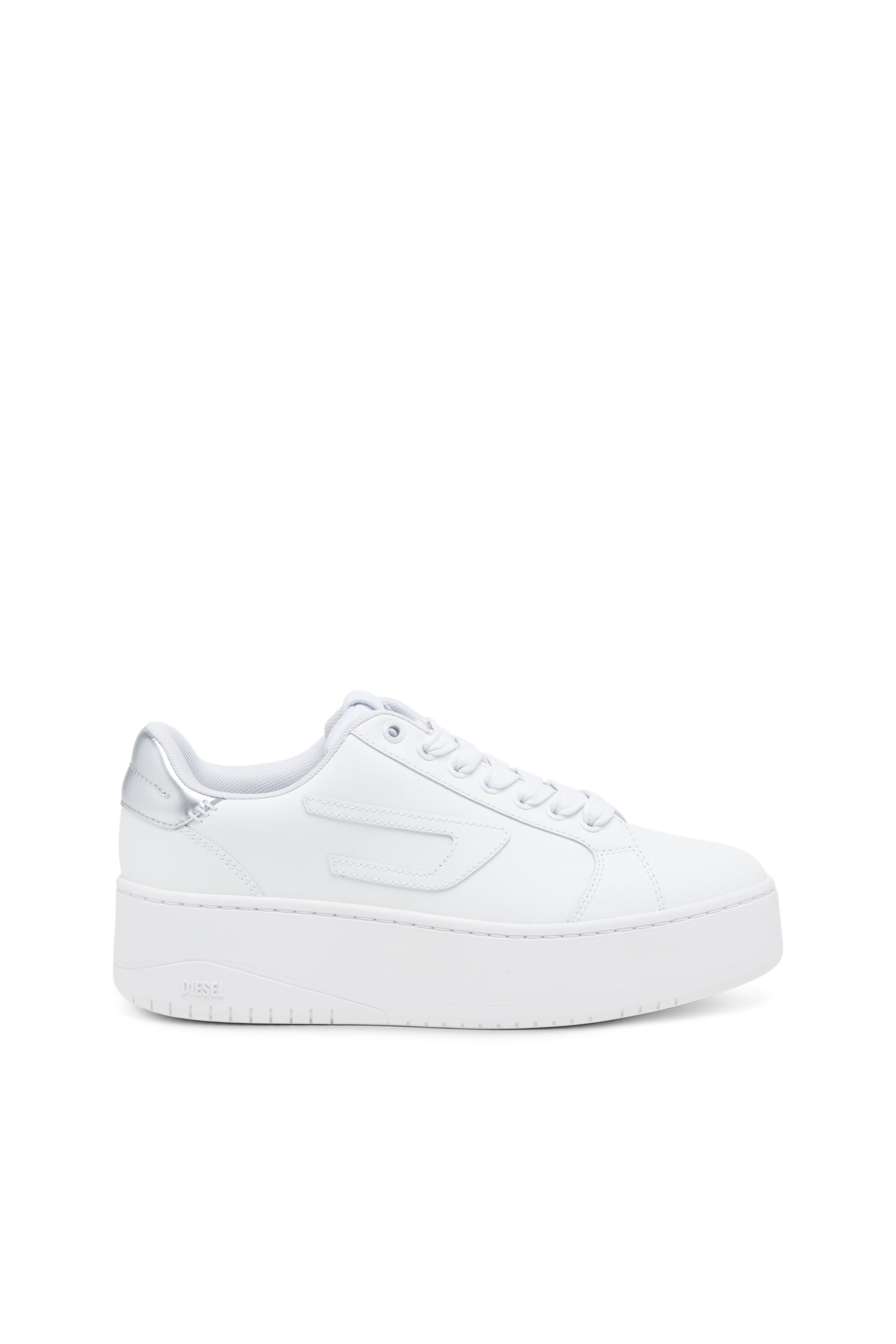 Diesel - S-ATHENE BOLD W, Woman S-Athene Bold-Low-top sneakers with flatform sole in White - Image 1