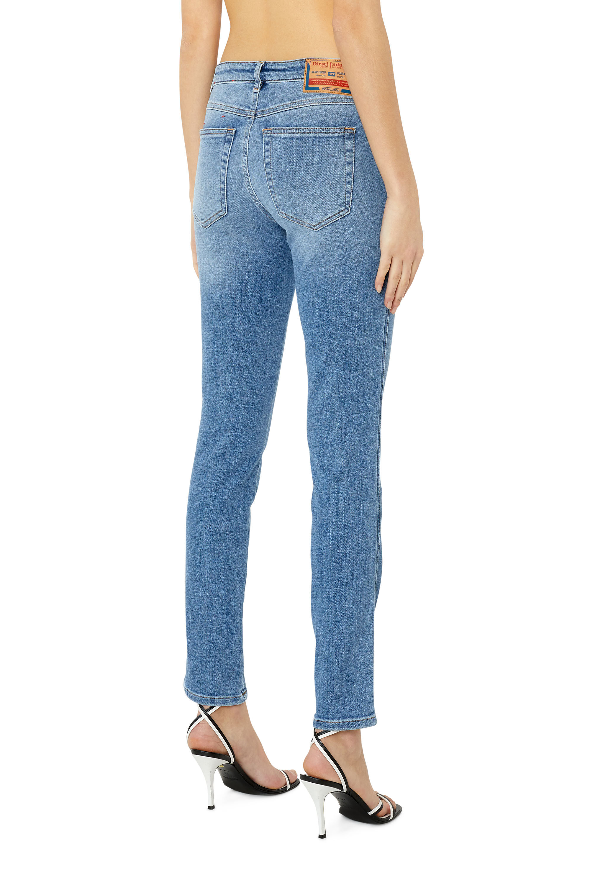 Diesel - Skinny Jeans 2015 Babhila 09C01, Medium blue - Image 4