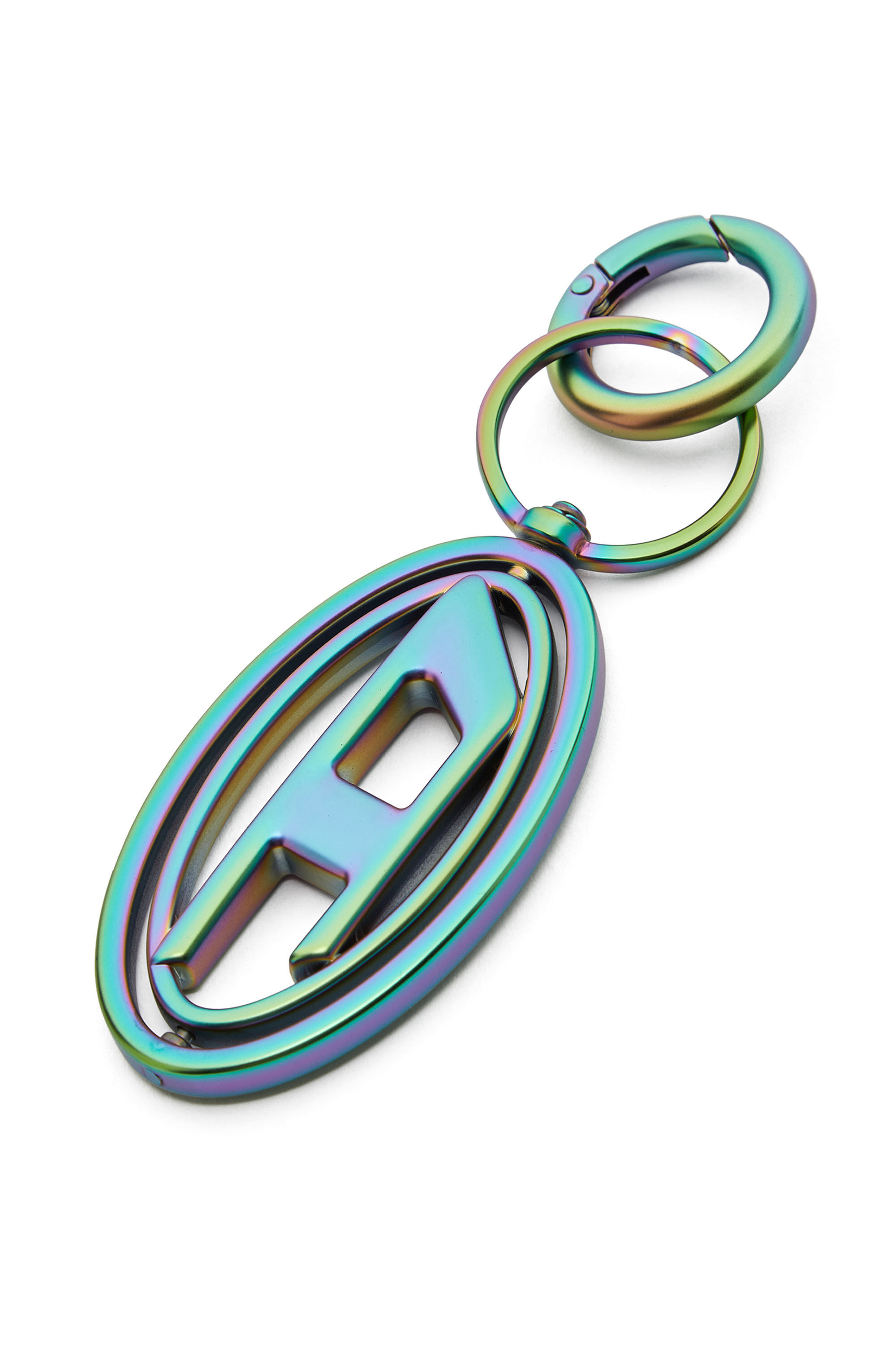 Diesel - 1DR KEY, Unisex's 1DR keyring with iridescent finish in Green/Blue - 1