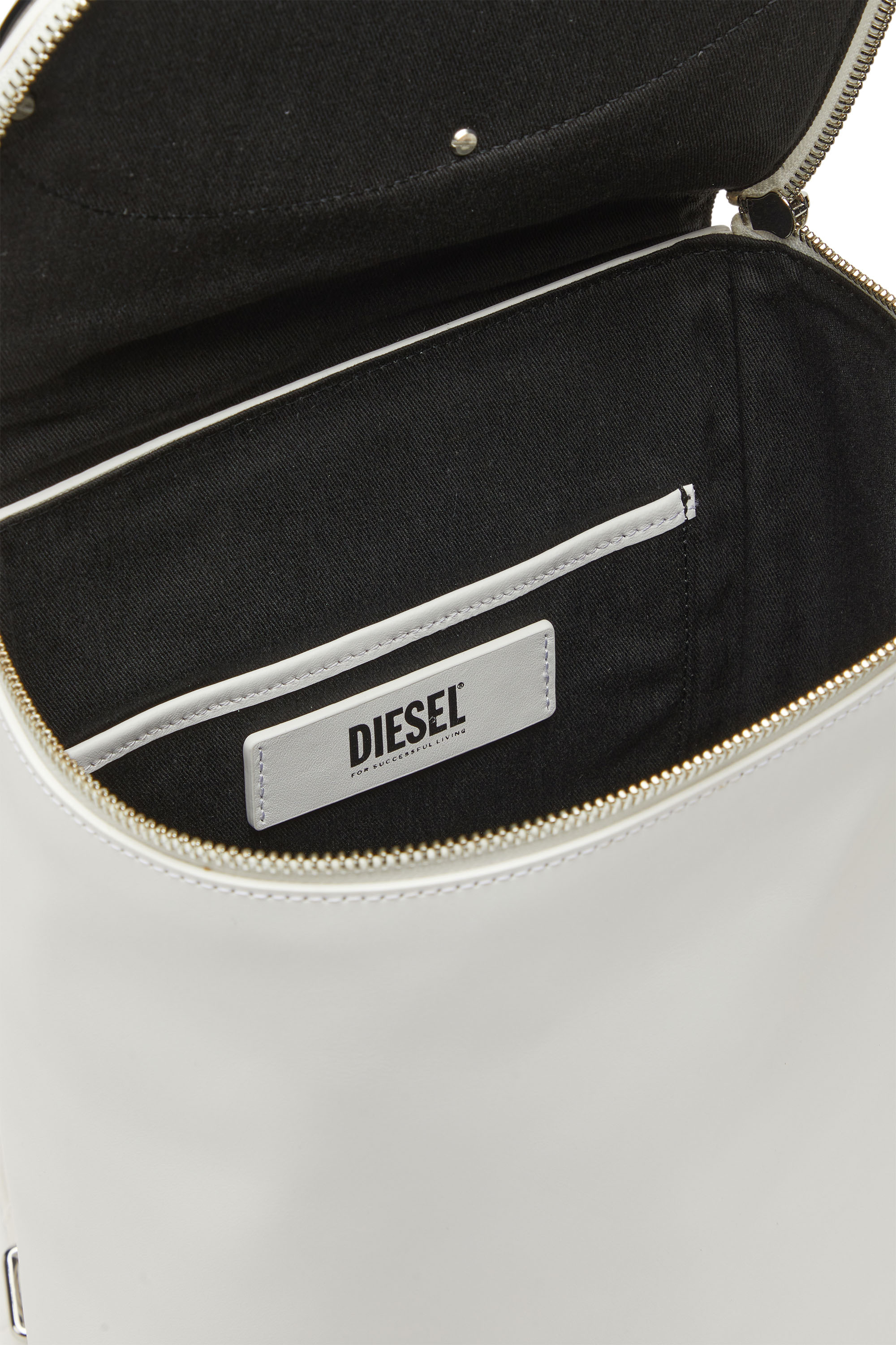 Diesel - 1DR-BACKPACK, Woman's 1DR-Backpack - Leather backpack with logo plaque in White - 5