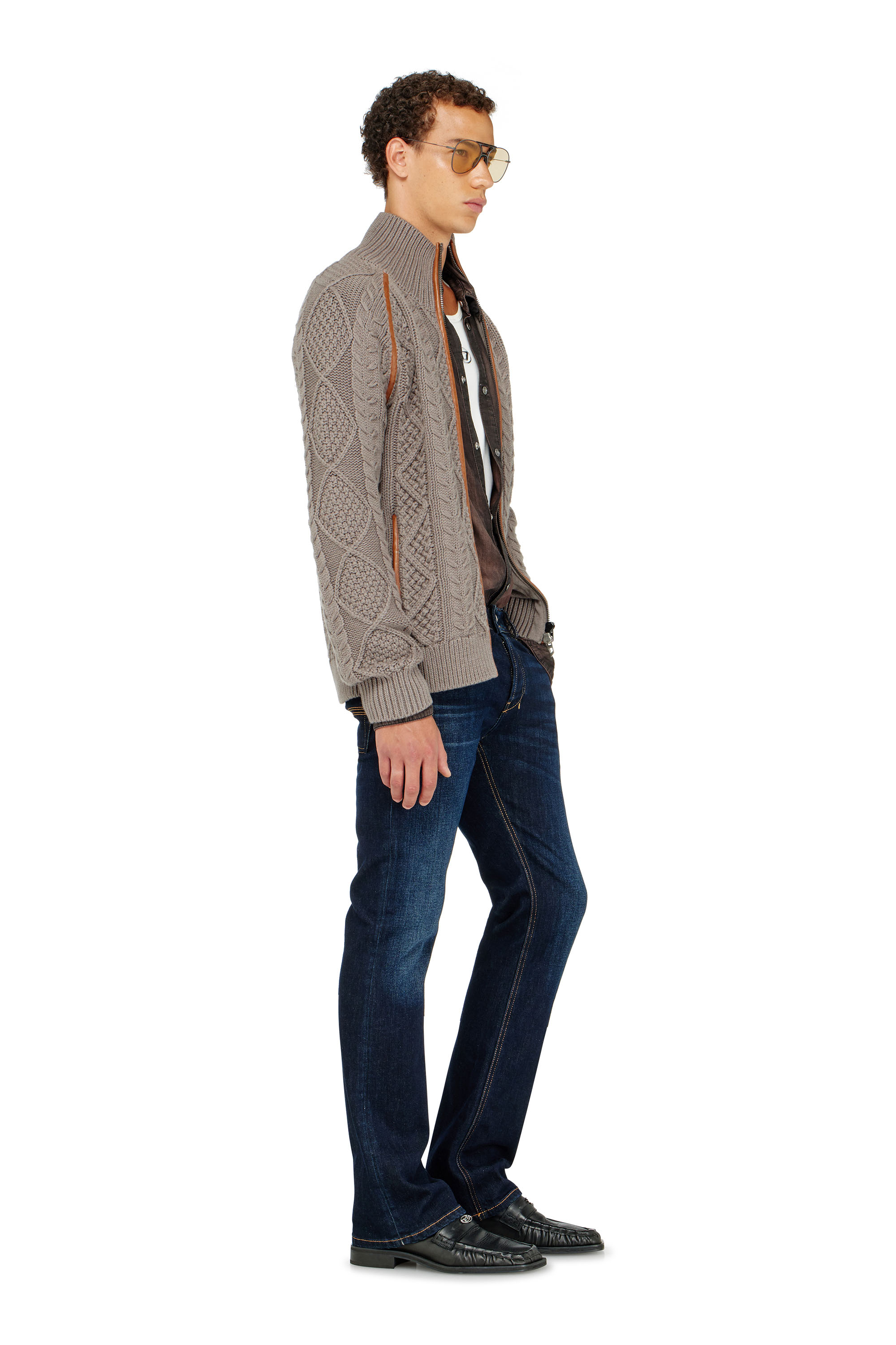 Diesel - Man's Bootcut Jeans 2007 Zatiny 09Q15, Dark Blue - 4