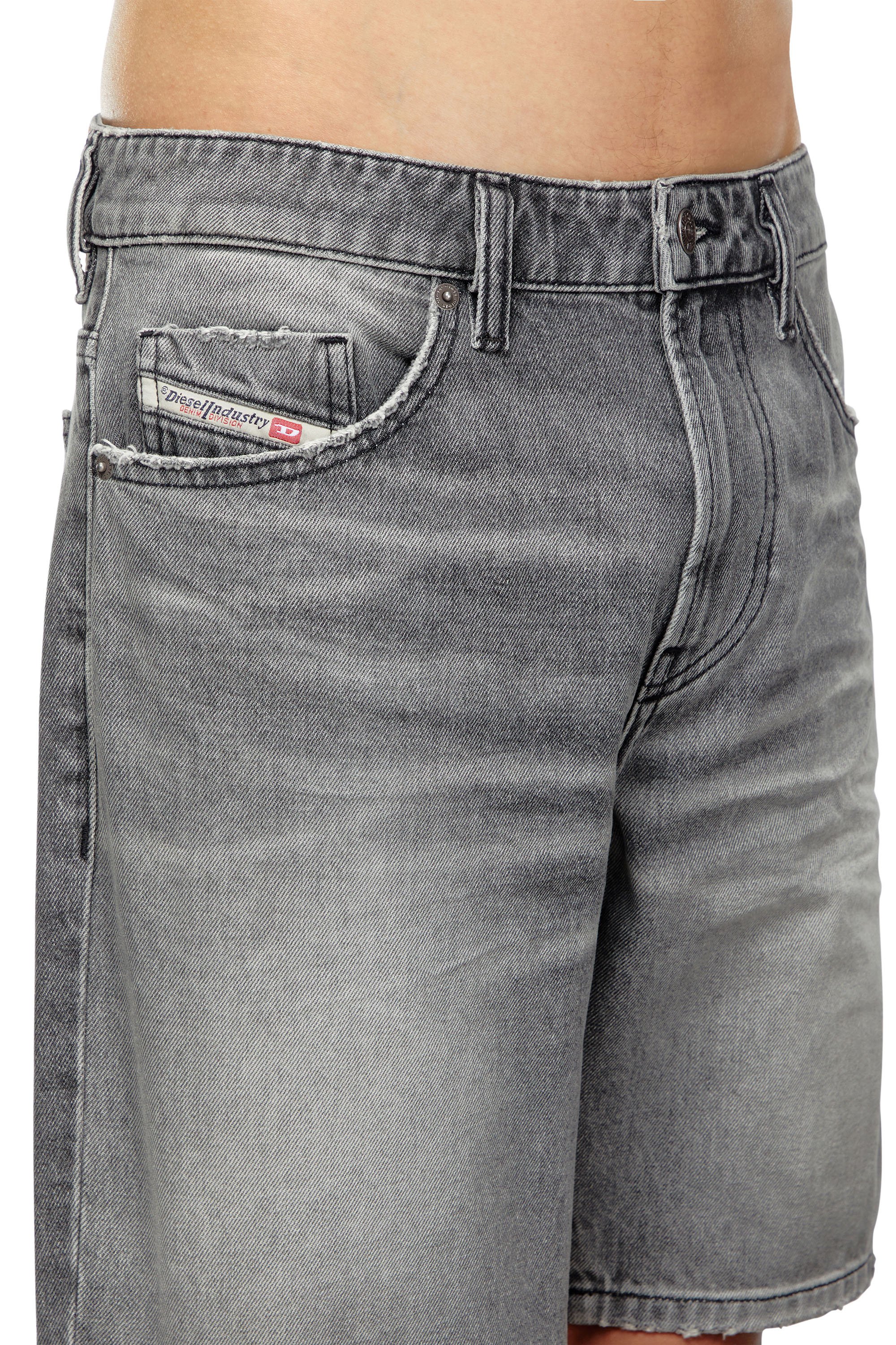 Diesel - D-FIN, Man Slim denim shorts in Grey - Image 5