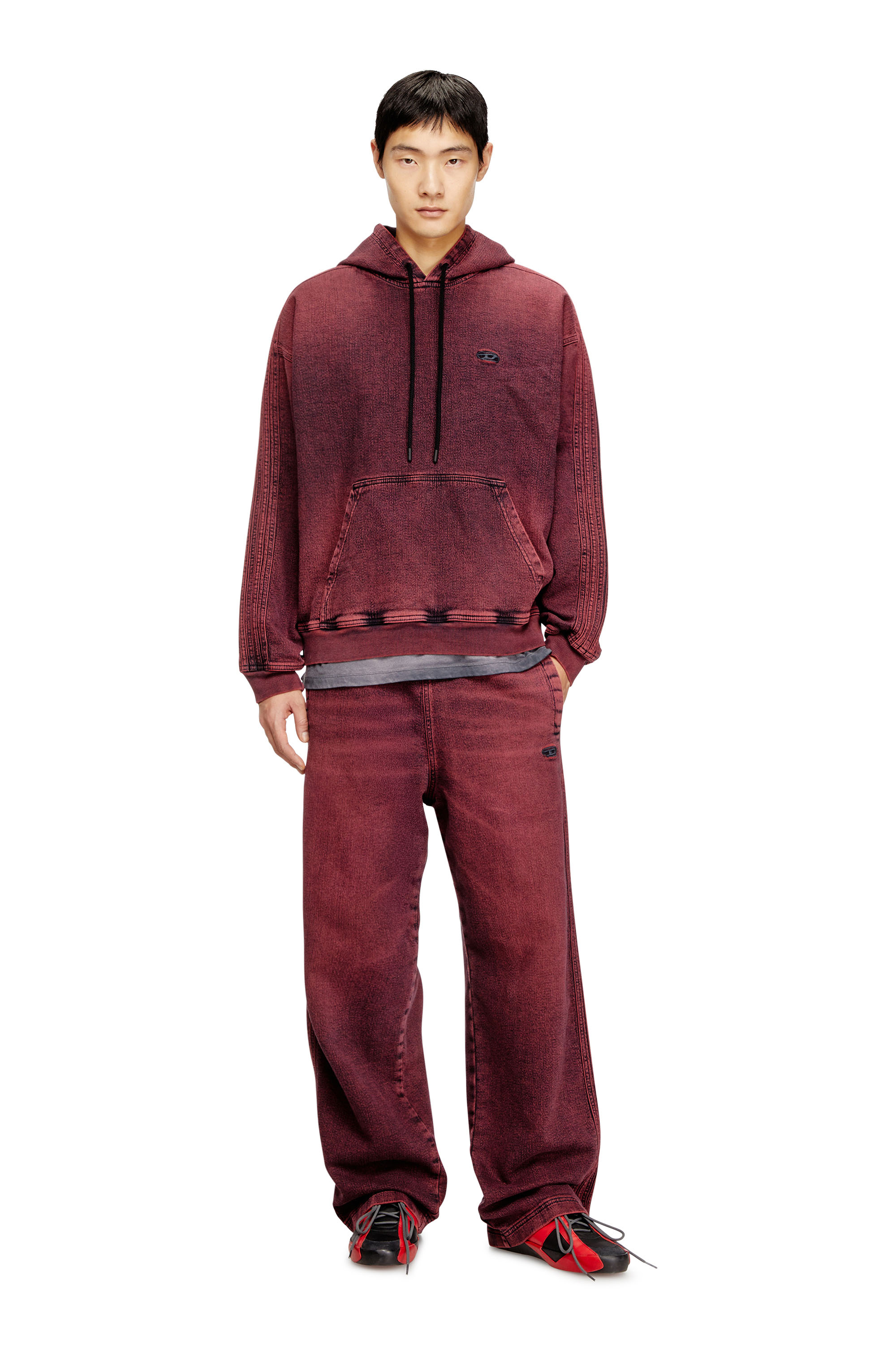 Diesel - Man's Relaxed D-Martyans Track Denim 09Q50, Red - 2