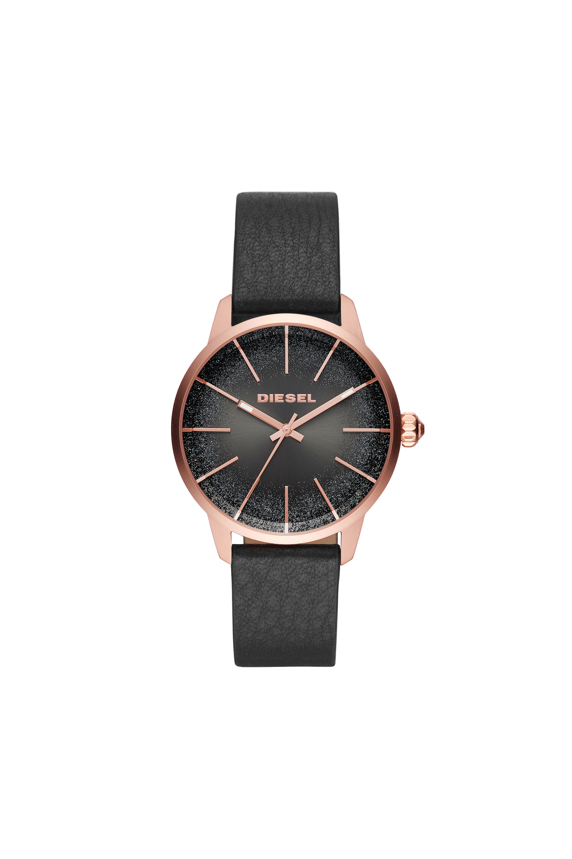 Rose Gold Diesel Horloges Dames DZ5573 Woman: Castilla Black Watch