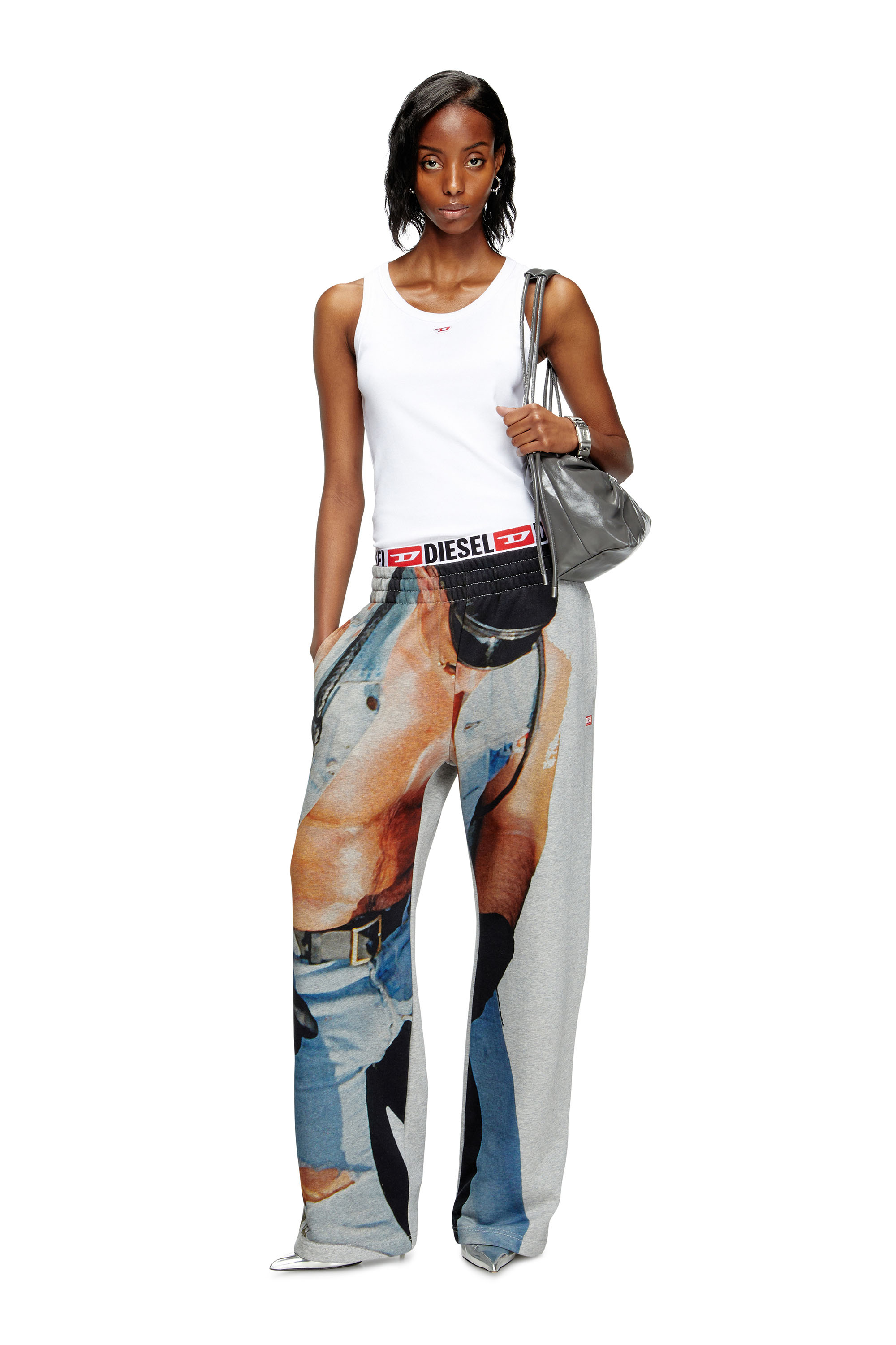 Diesel - PR-P-MARTAINS-TOM25, Unisex's Sweatpants with graphic print in Grey - 6