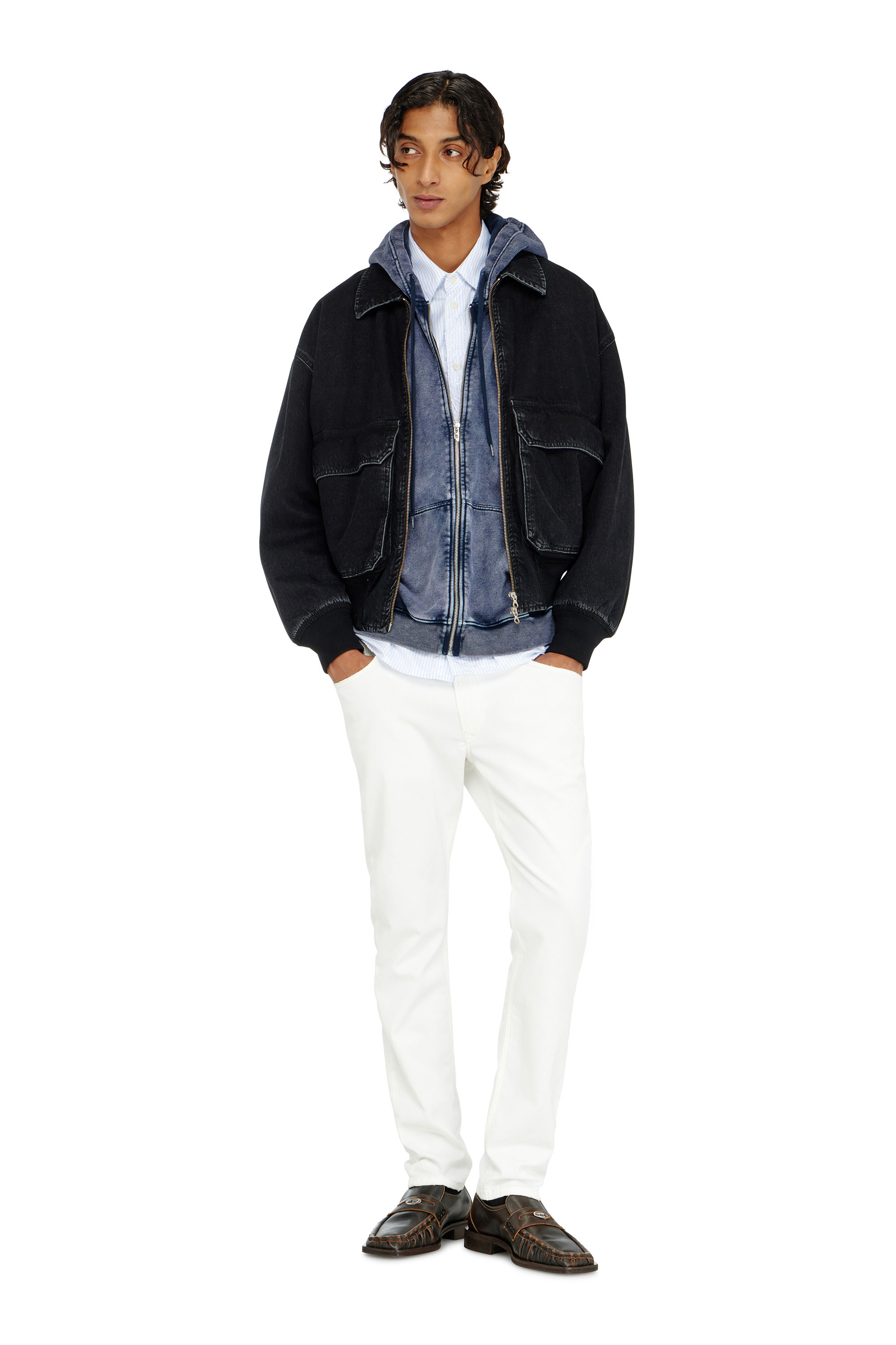 Diesel - Man's Regular 2032 D-Krooley-BW Joggjeans&reg; 068HX, White - 1
