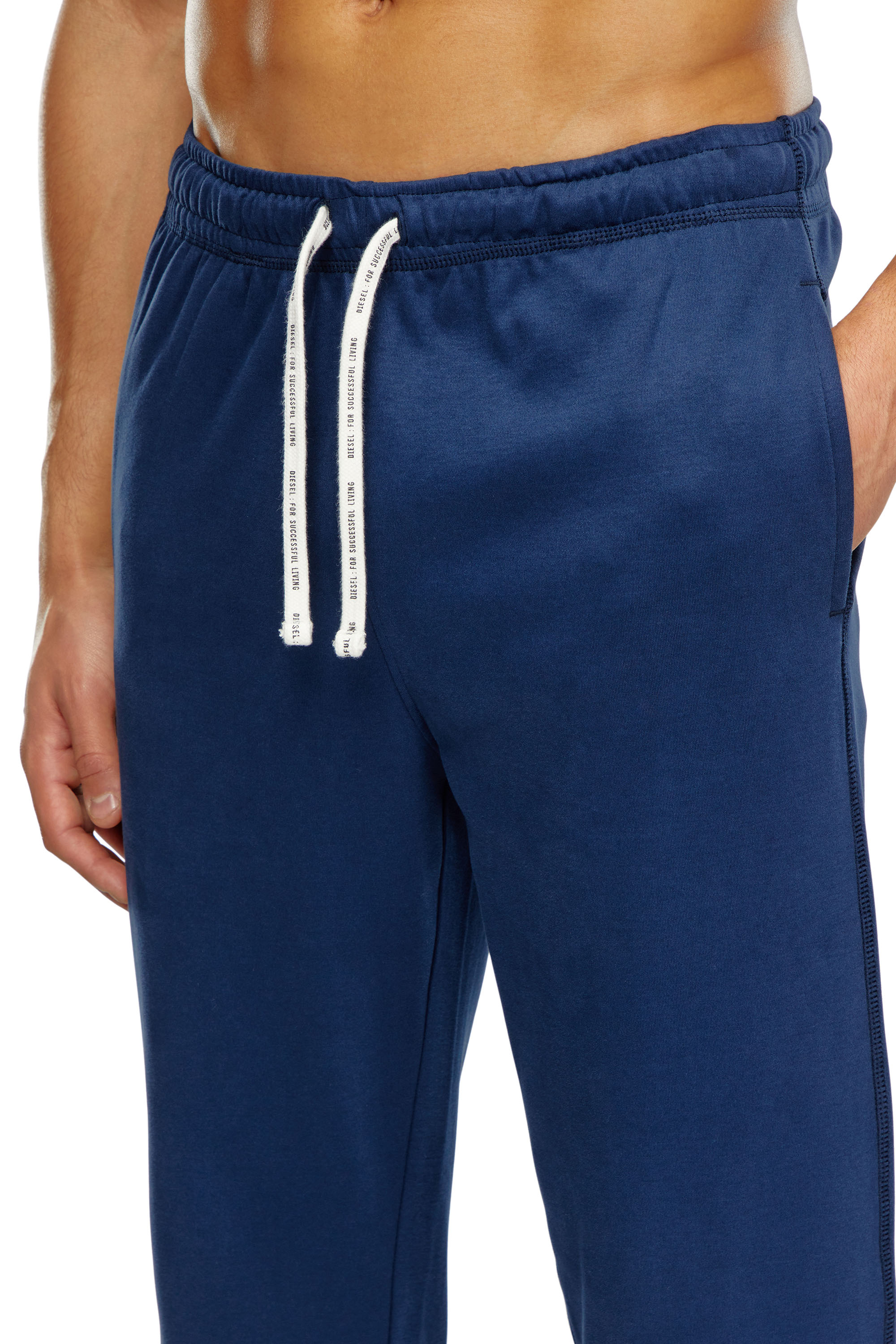 Diesel - UMSET-ARAMIS, Man Pyjamas with logo drawstring in Blue - Image 3