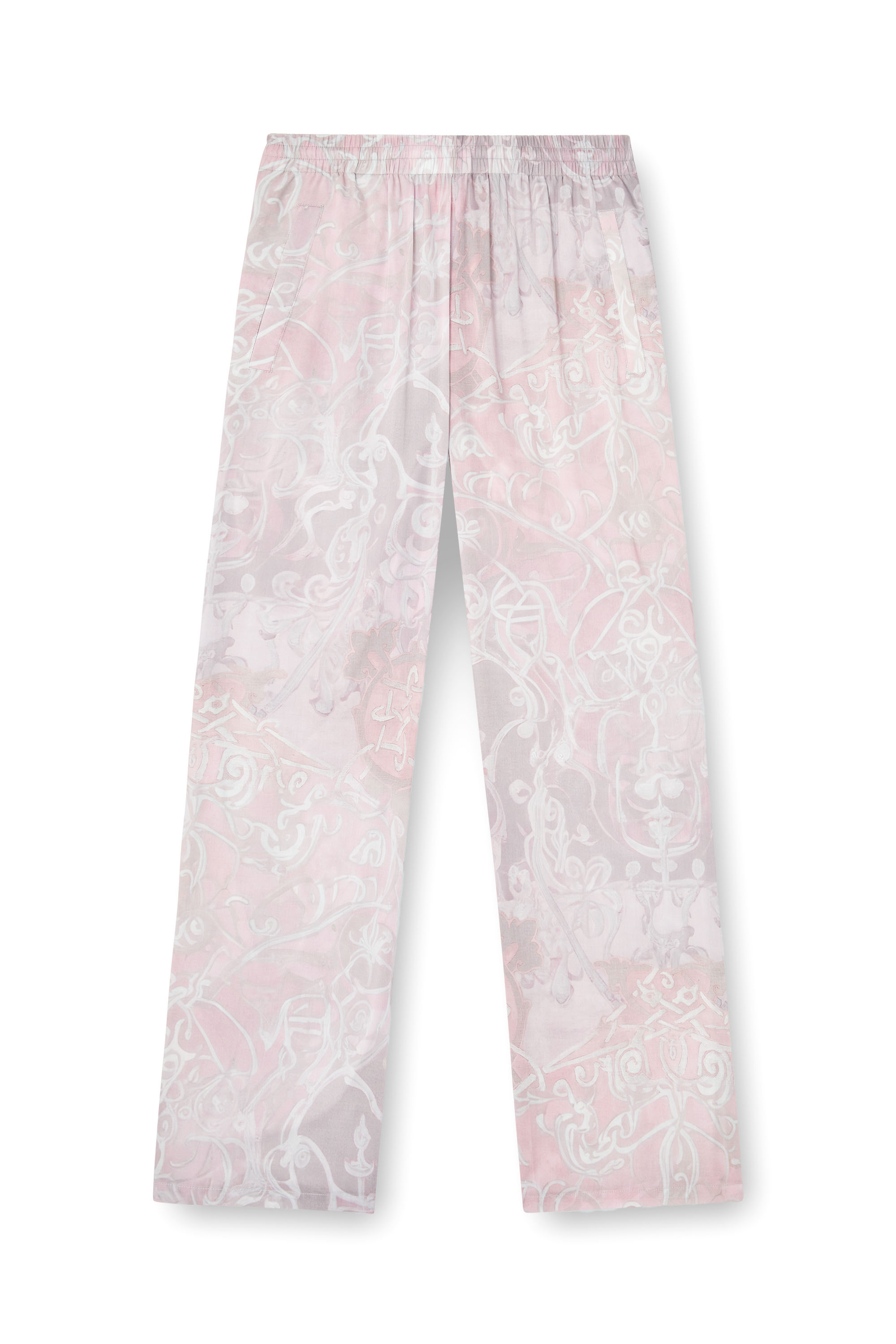Diesel - P-THECK-A-AJFW, Unisex's Track pants with medieval print in Pink - 2