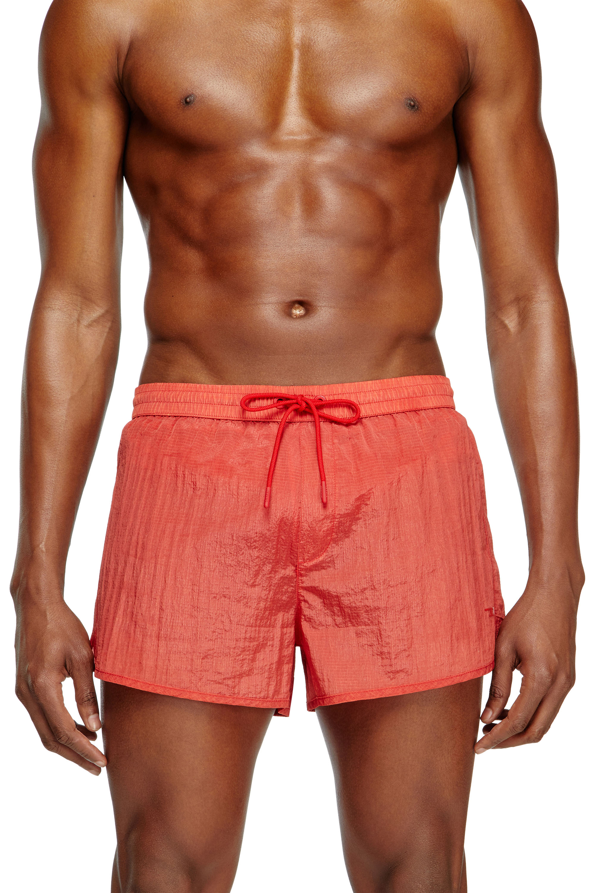 Diesel - OLIVER-30-D-POP, Man's Swim shorts in treated ripstop in Red - 2