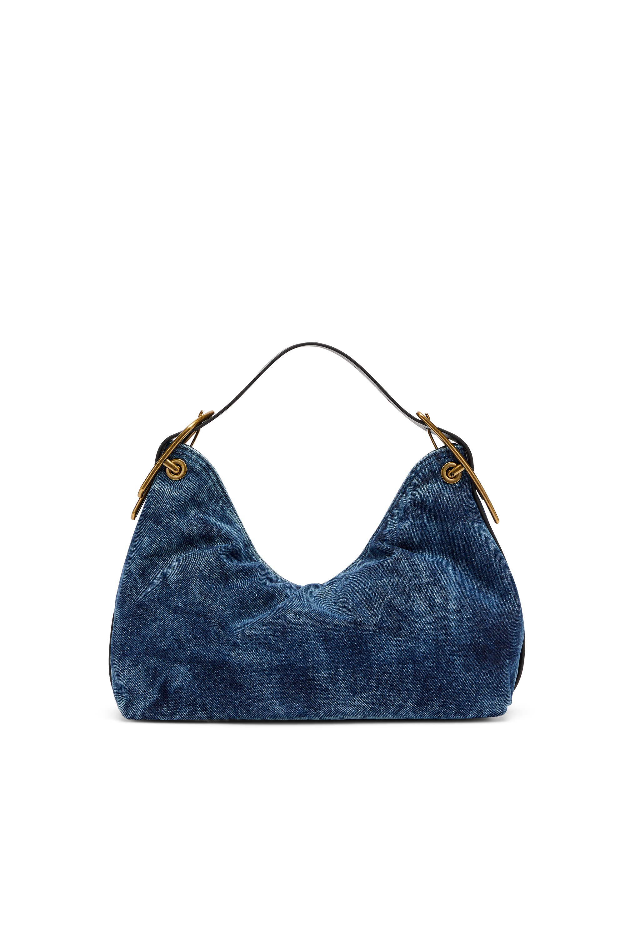 Diesel - D-LINE SHOULDER, Woman's D-Line-Denim shoulder bag in Medium blue - 4