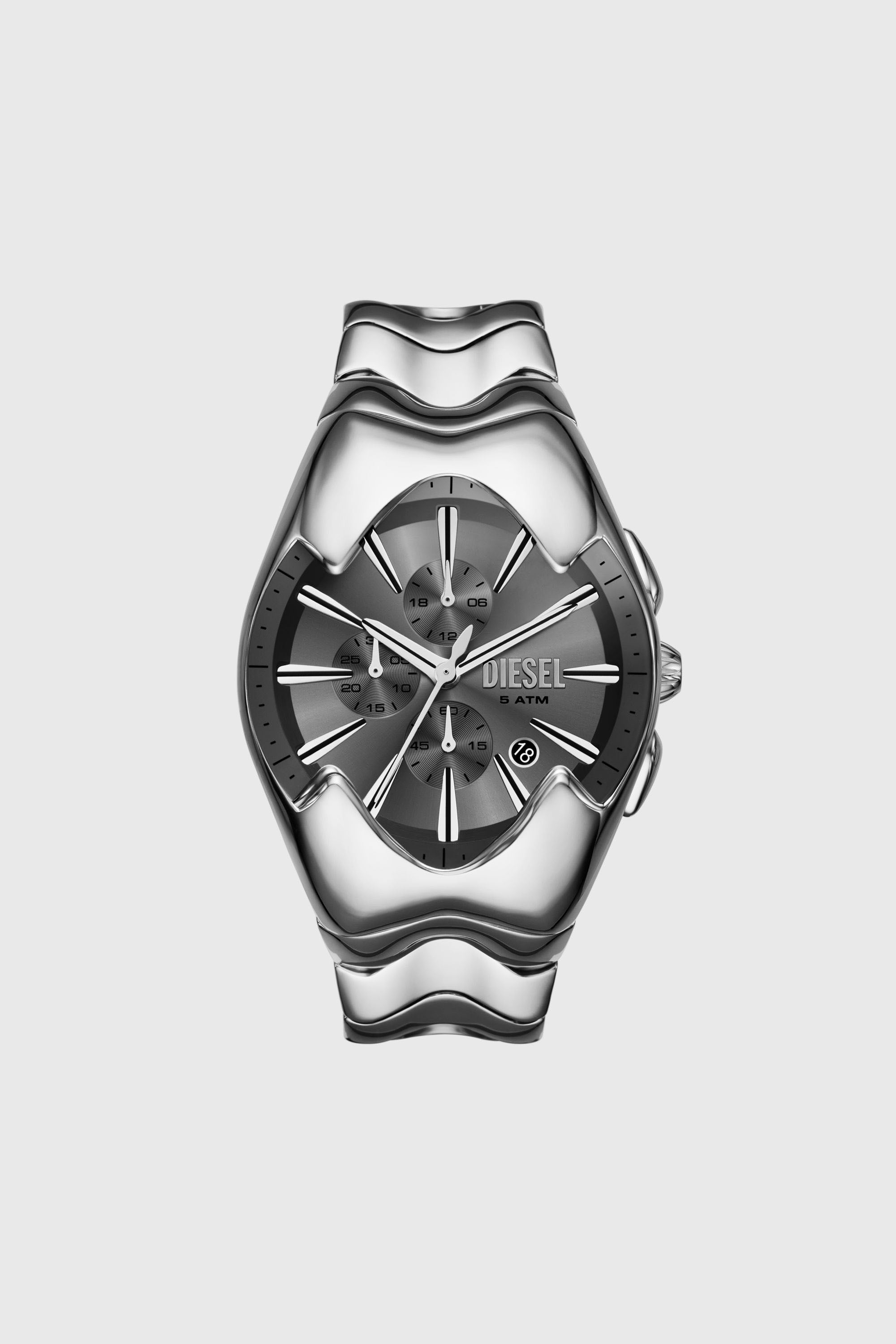 Diesel - DZ4683, Man's Diesel Mercurial Chronograph Stainless Steel Watch in Silver - 1