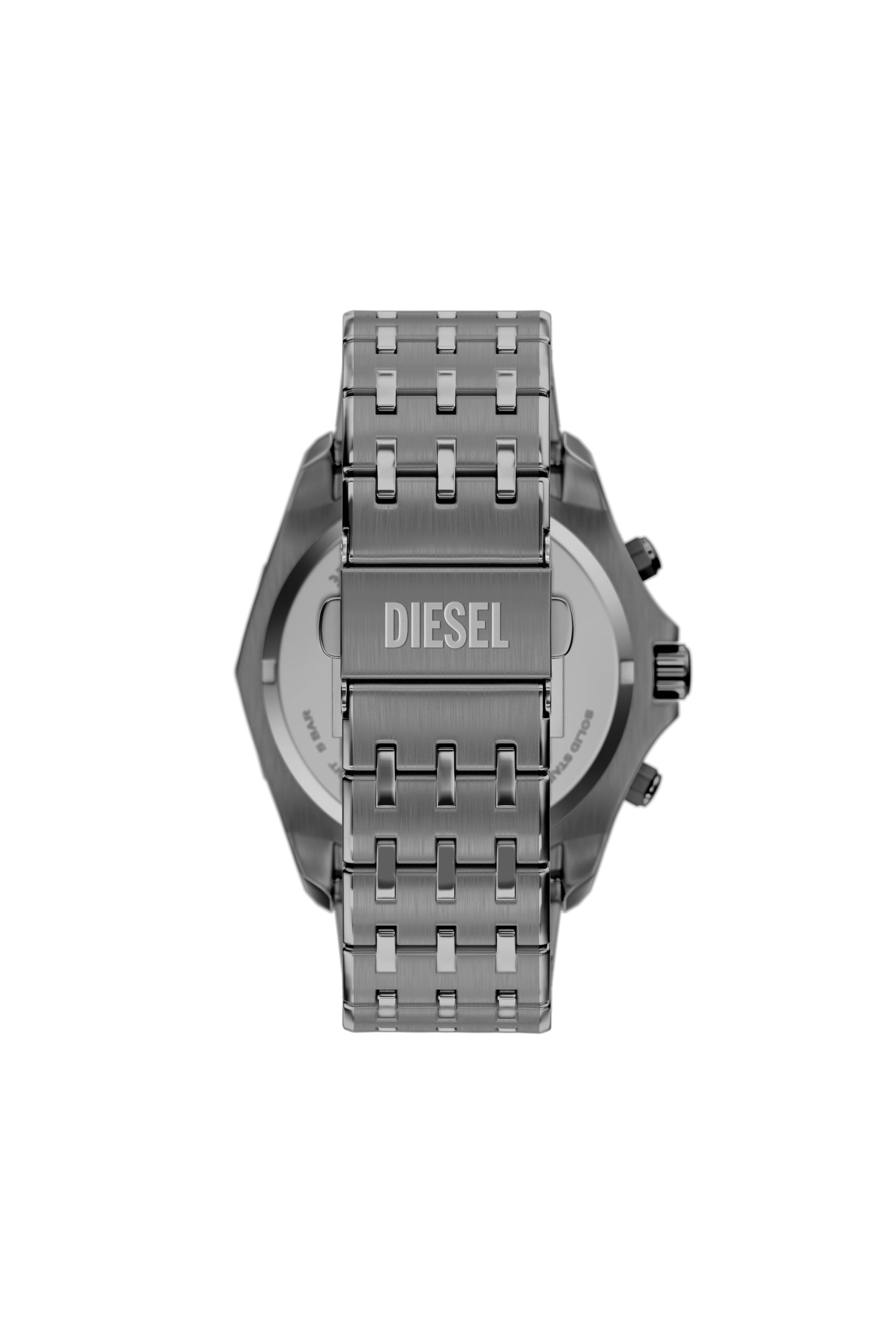 Diesel - DZ4715 WATCH, Man's Stinger gunmetal stainless steel watch in Dark grey - 2