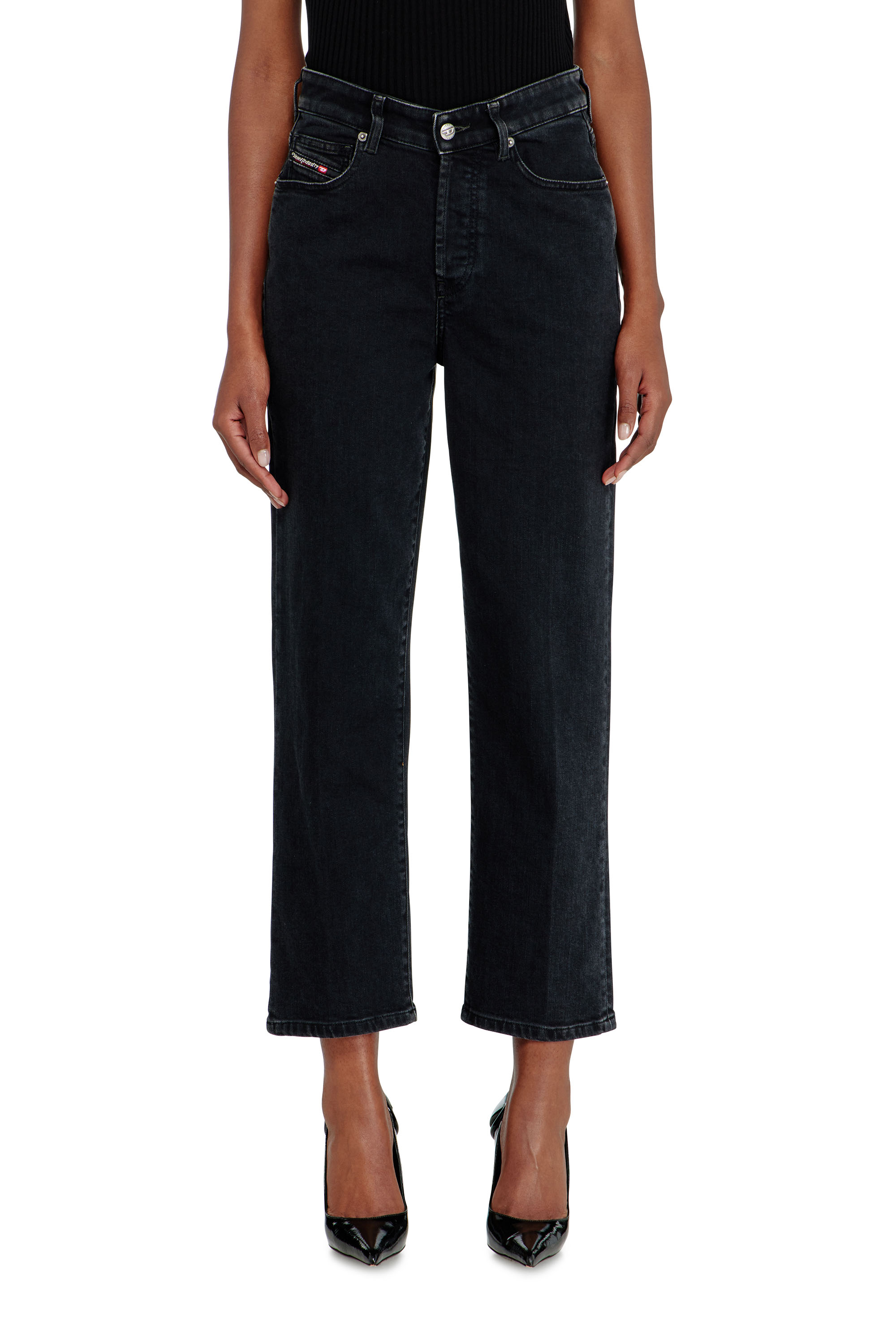 Diesel - Woman's Regular Jeans 1981 D-Went 09N89, Black/Dark grey - 1