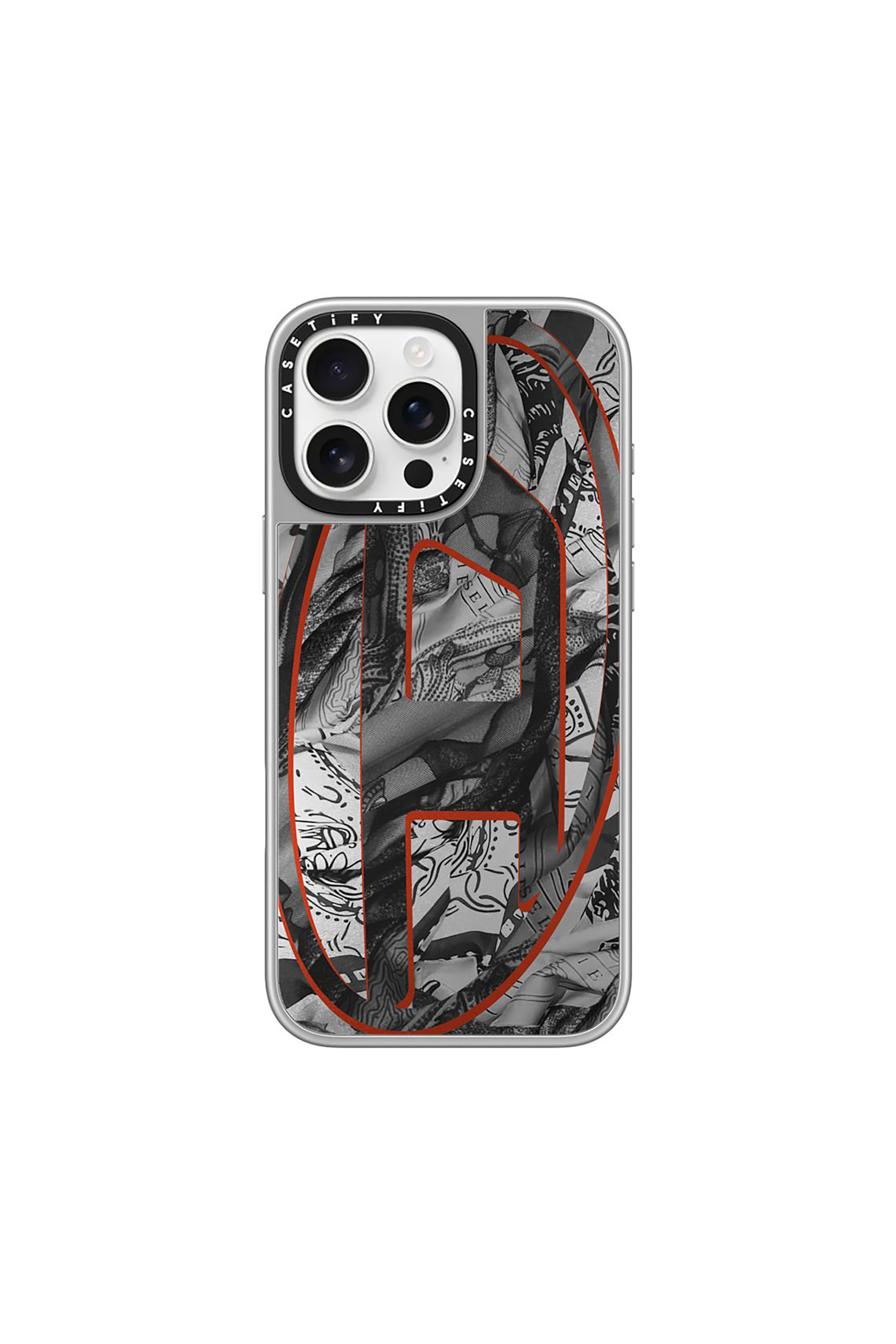 Diesel - 60339 CASETIFY MOULDED CASE, Unisex's Magsafe Bandana Case iPhone 16 Pro Max in Multicolor/Black - 1