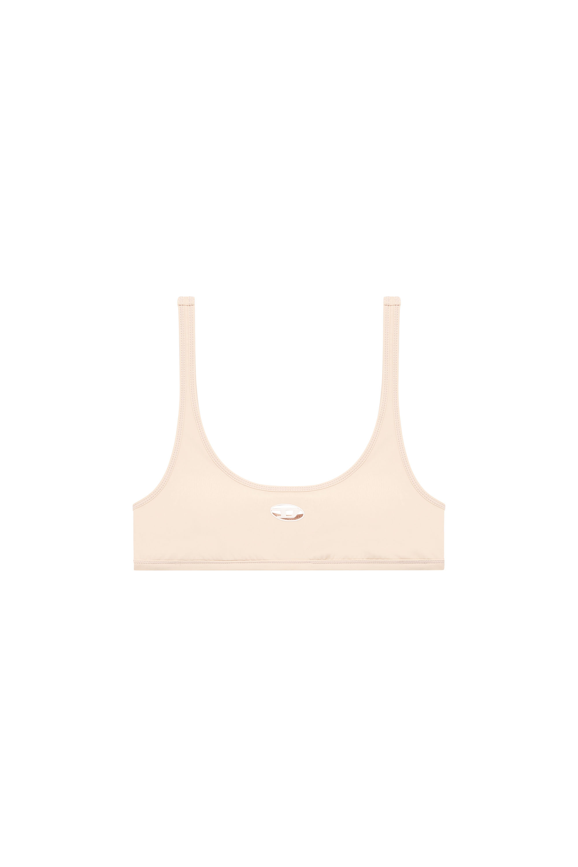 Diesel - CHELSEA-UTLT, Woman's Sports bra with cut-out logo in Nude - 4