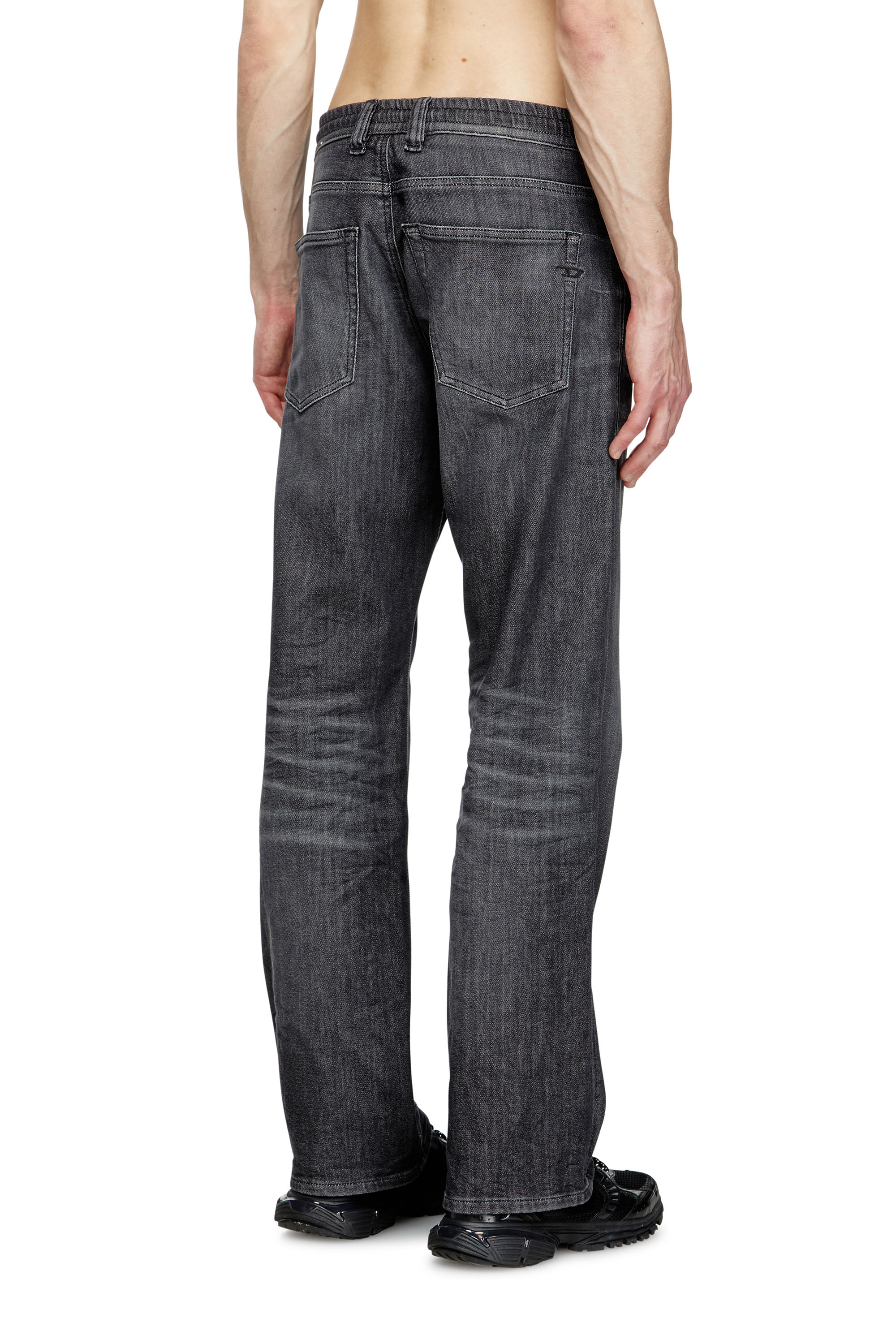 Diesel - Man's Relaxed 2080 D-Reel Joggjeans® 09M66, Black/Dark grey - 4
