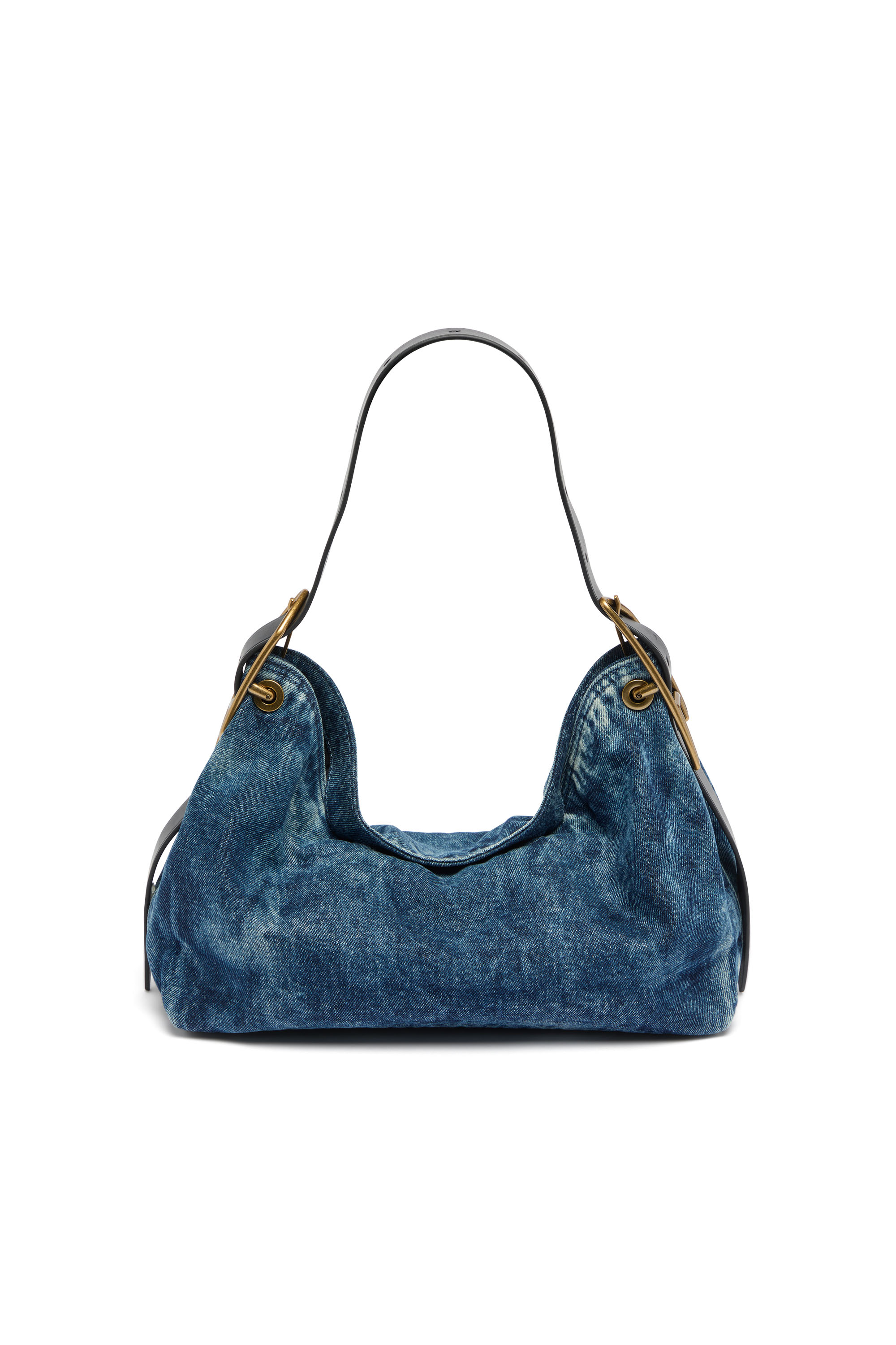 Diesel - D-LINE HOBO S, Woman's D-Line-Denim shoulder bag in Medium blue - 1