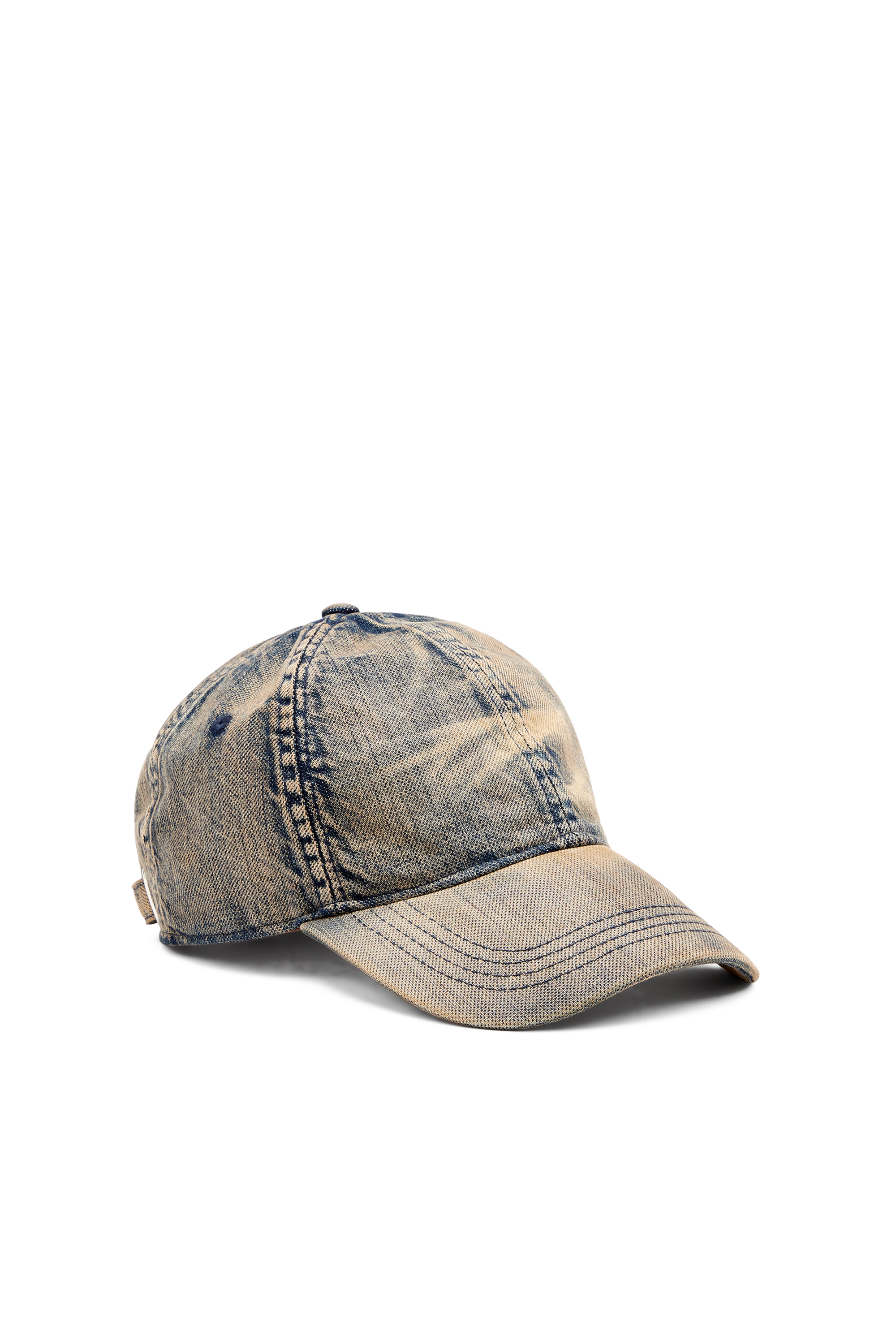 Diesel - C-ADOC, Man's Baseball cap in solarised denim in Blue - 2