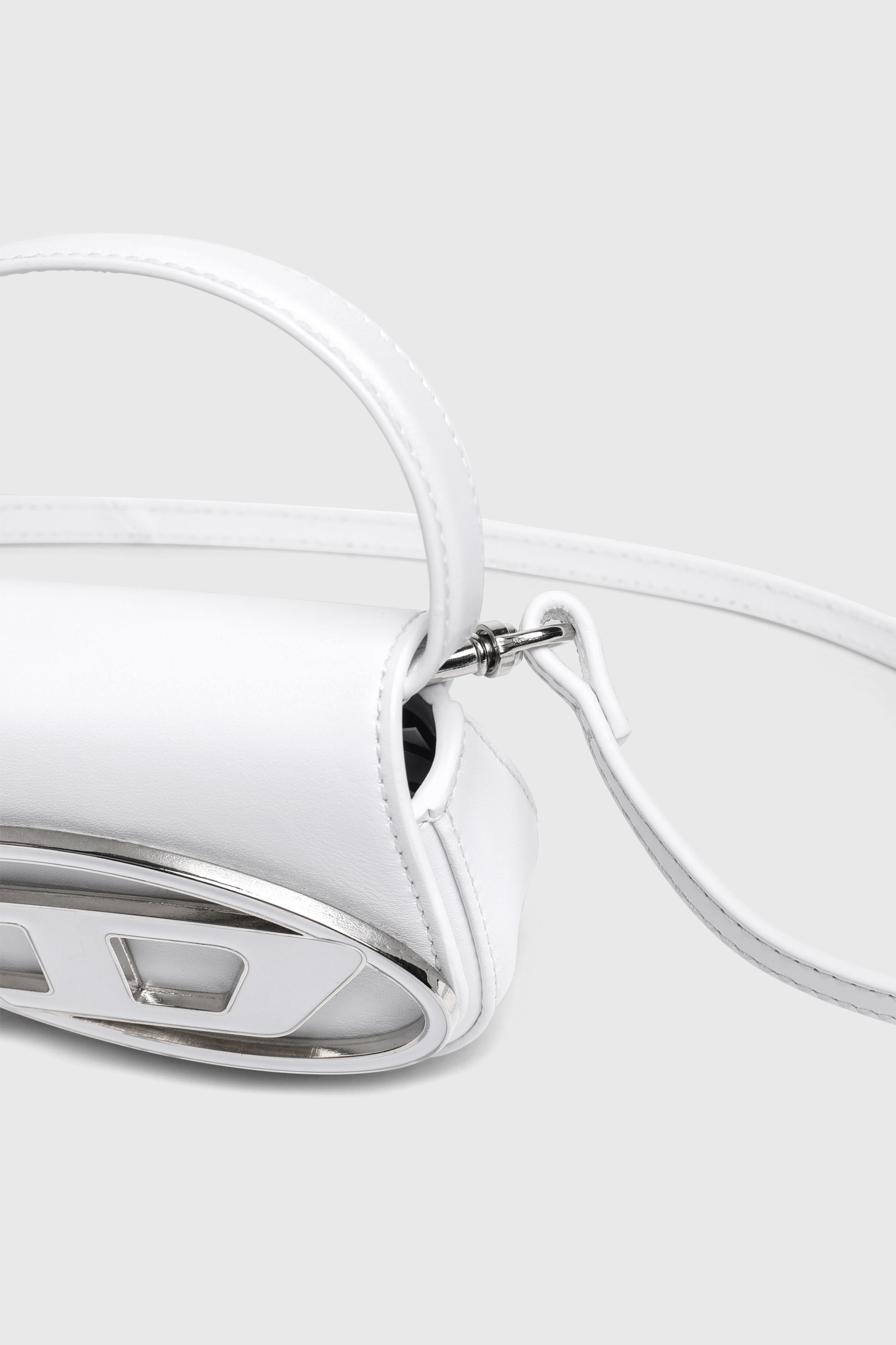 Diesel - 1DR XS, Woman's 1DR XS-Iconic mini bag with D logo plaque in White - 6