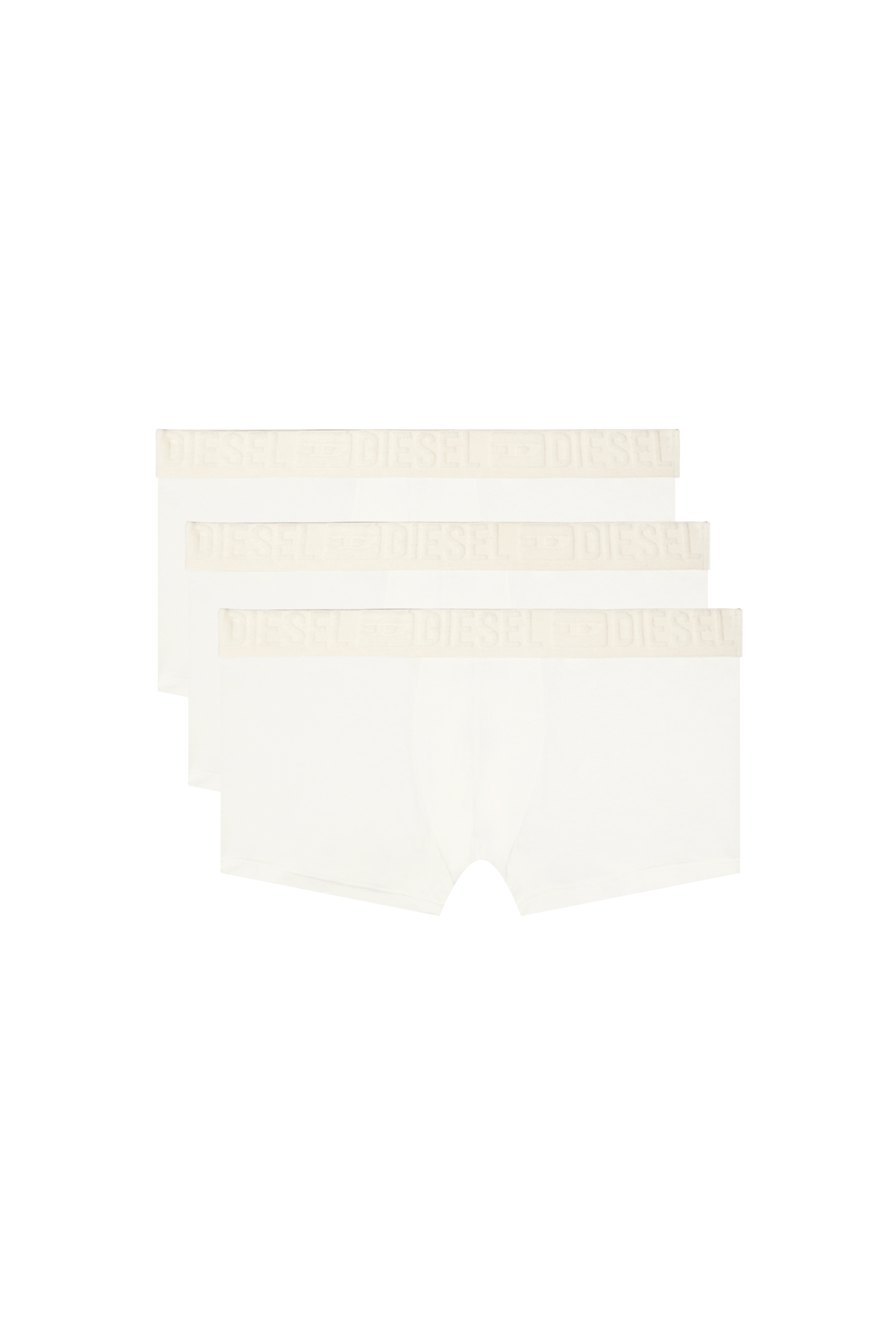 Diesel - UMBX-DAMIENTHREEPACK, Man Three-pack monochrome boxer briefs in White - Image 1