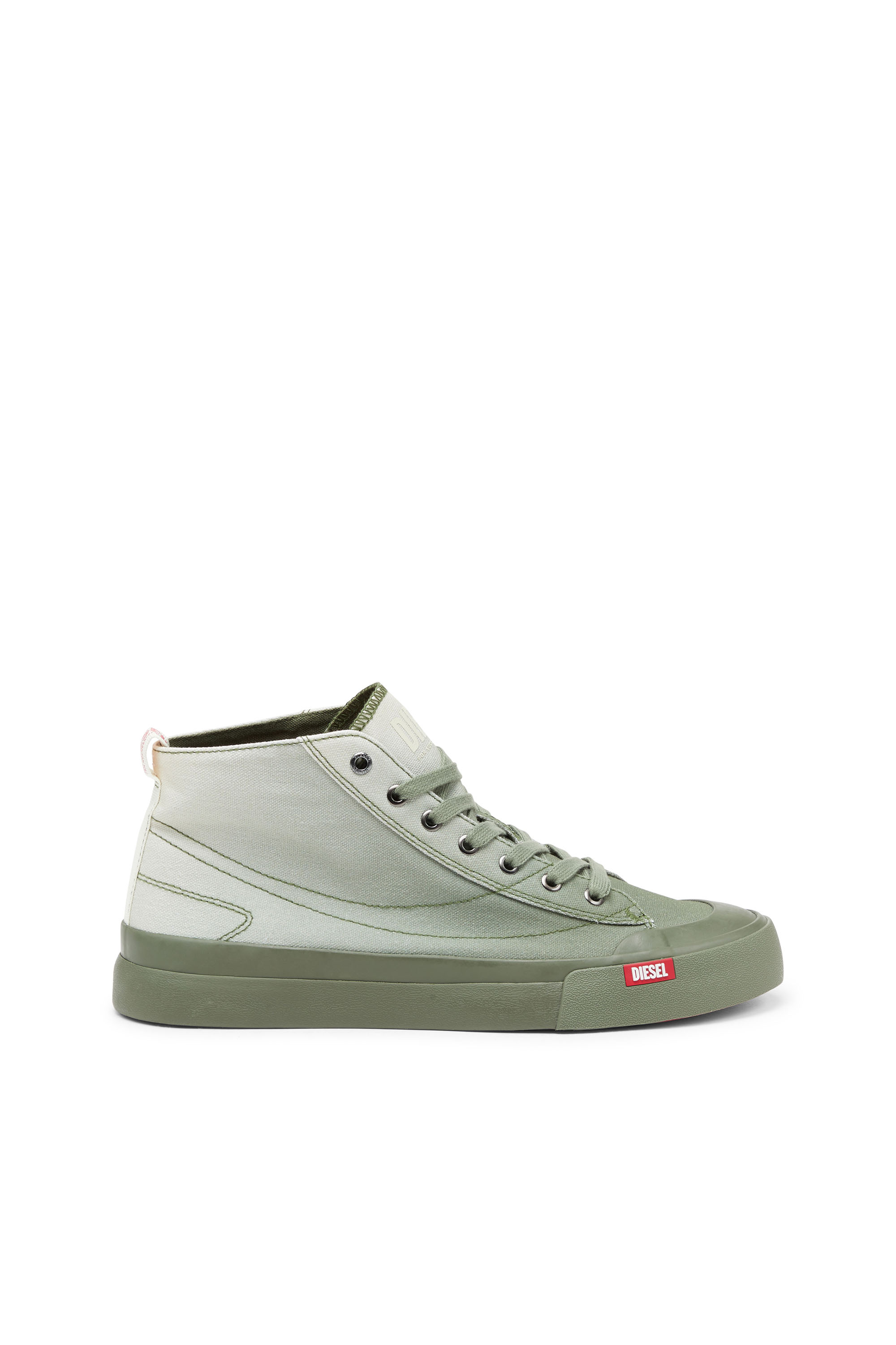 Diesel - S-ATHOS MID, Man S-Athos Mid-High-top sneakers in faded canvas in Multicolor - Image 1