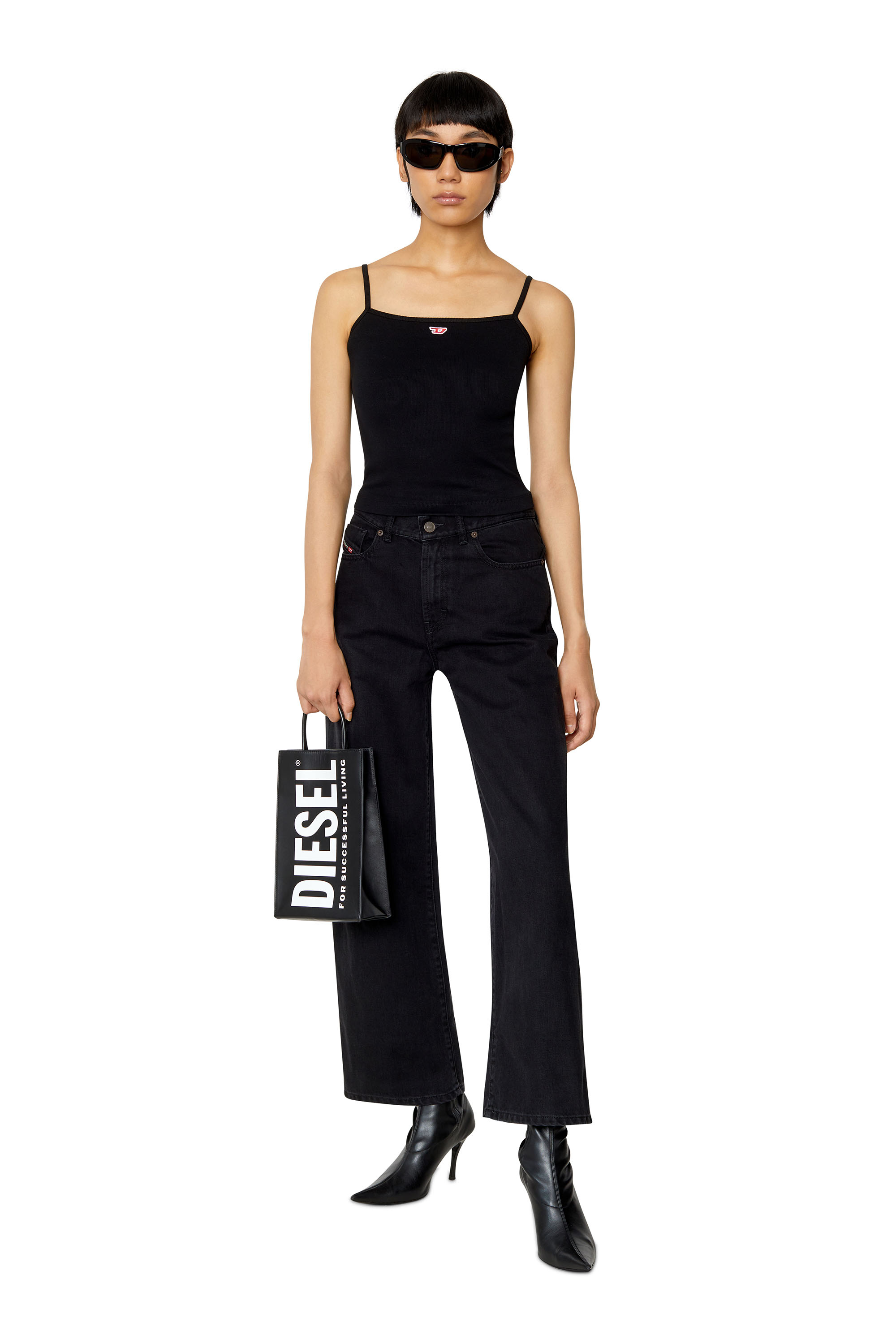 Diesel - Bootcut and Flare Jeans 2000 Widee Z09RL, Black/Dark grey - Image 6