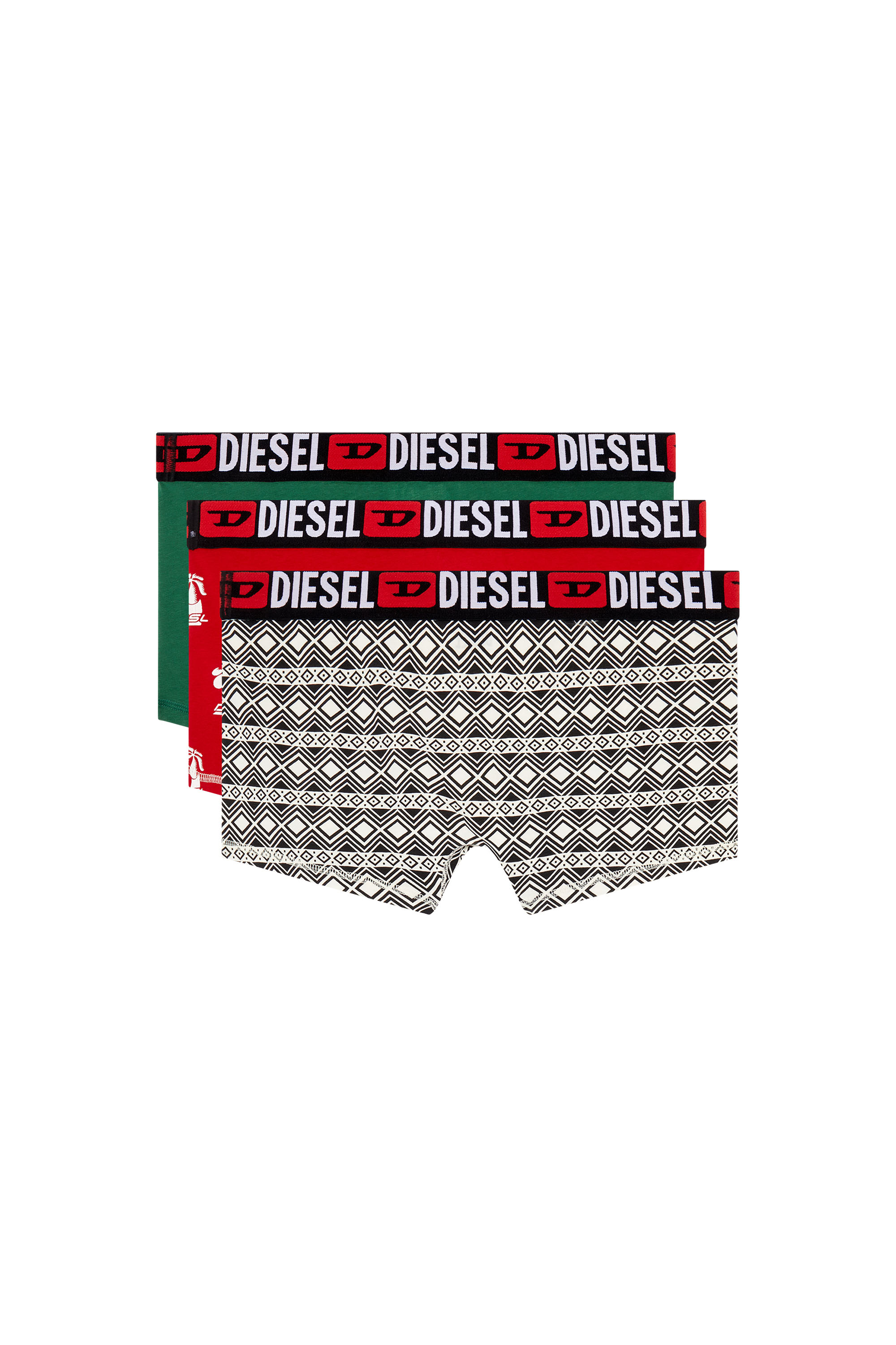 Diesel - UMBX-DAMIENTHREEPACK, Man Three-pack printed boxer briefs in Multicolor - Image 2
