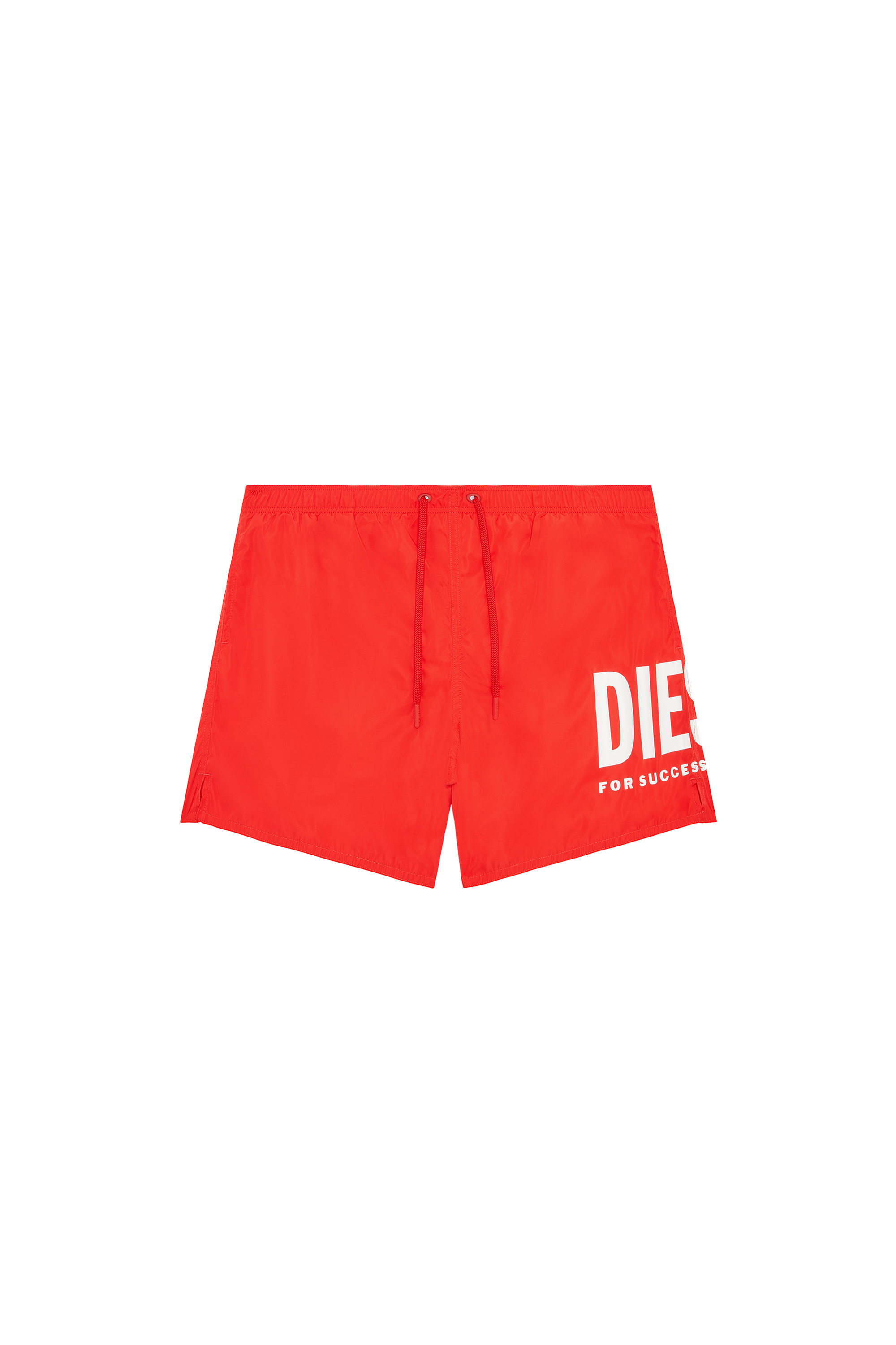 Diesel - BMBX-NICO, Man Mid-length swim shorts with maxi logo in Red - Image 4