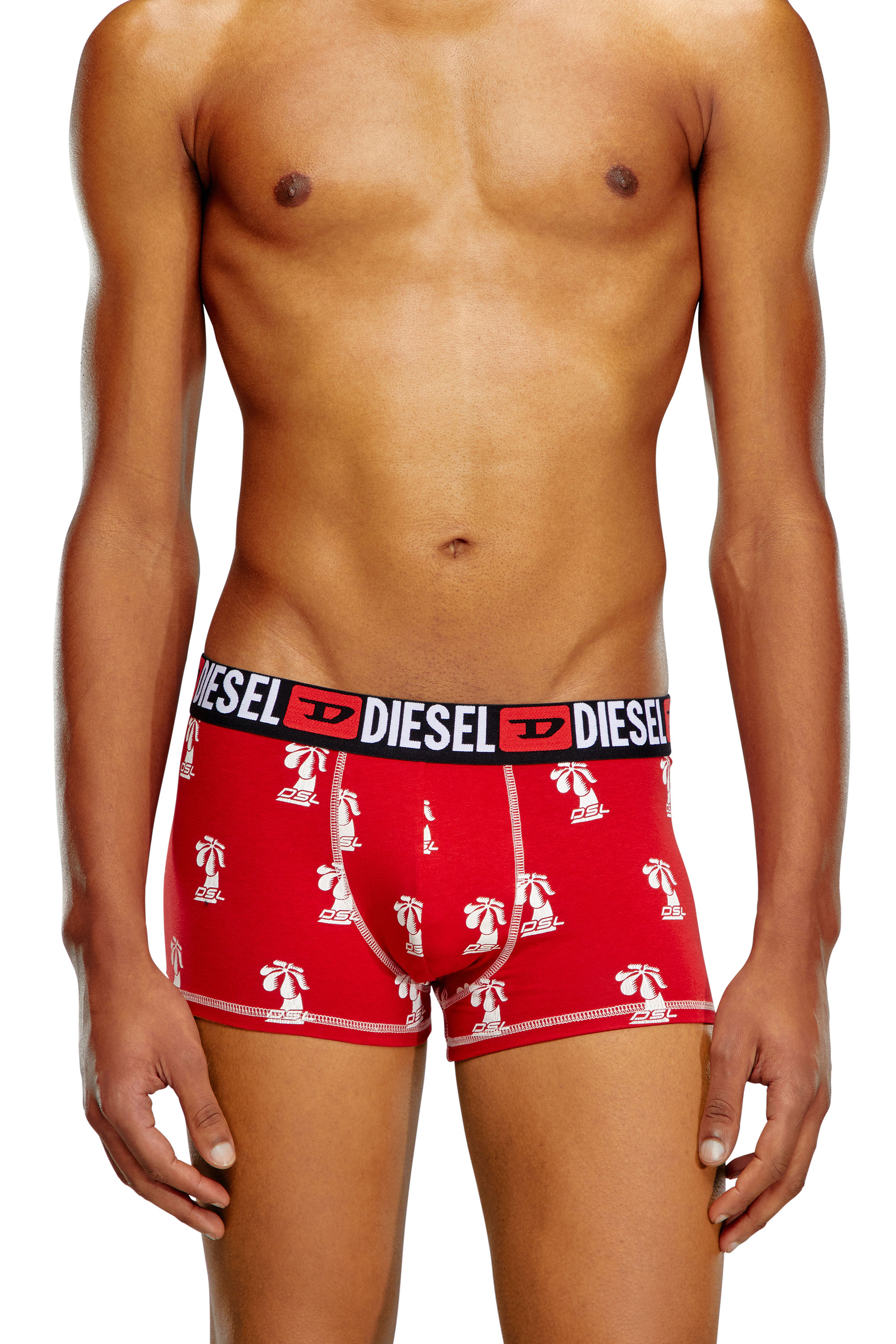 Diesel - UMBX-DAMIEN, Man Printed boxer briefs in Red - Image 2