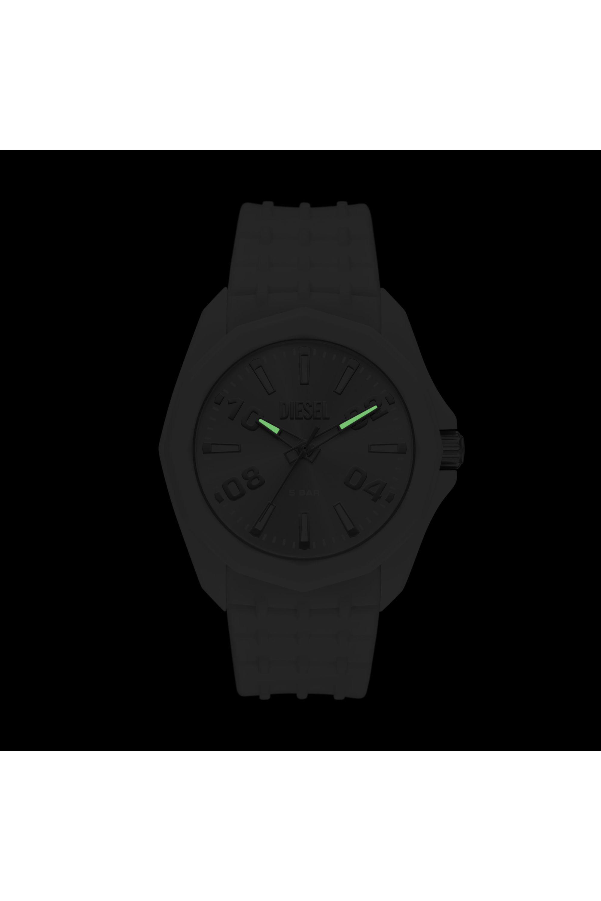 Diesel - DZ2244 WATCH, Man's Stinger white silicone watch in White - 4