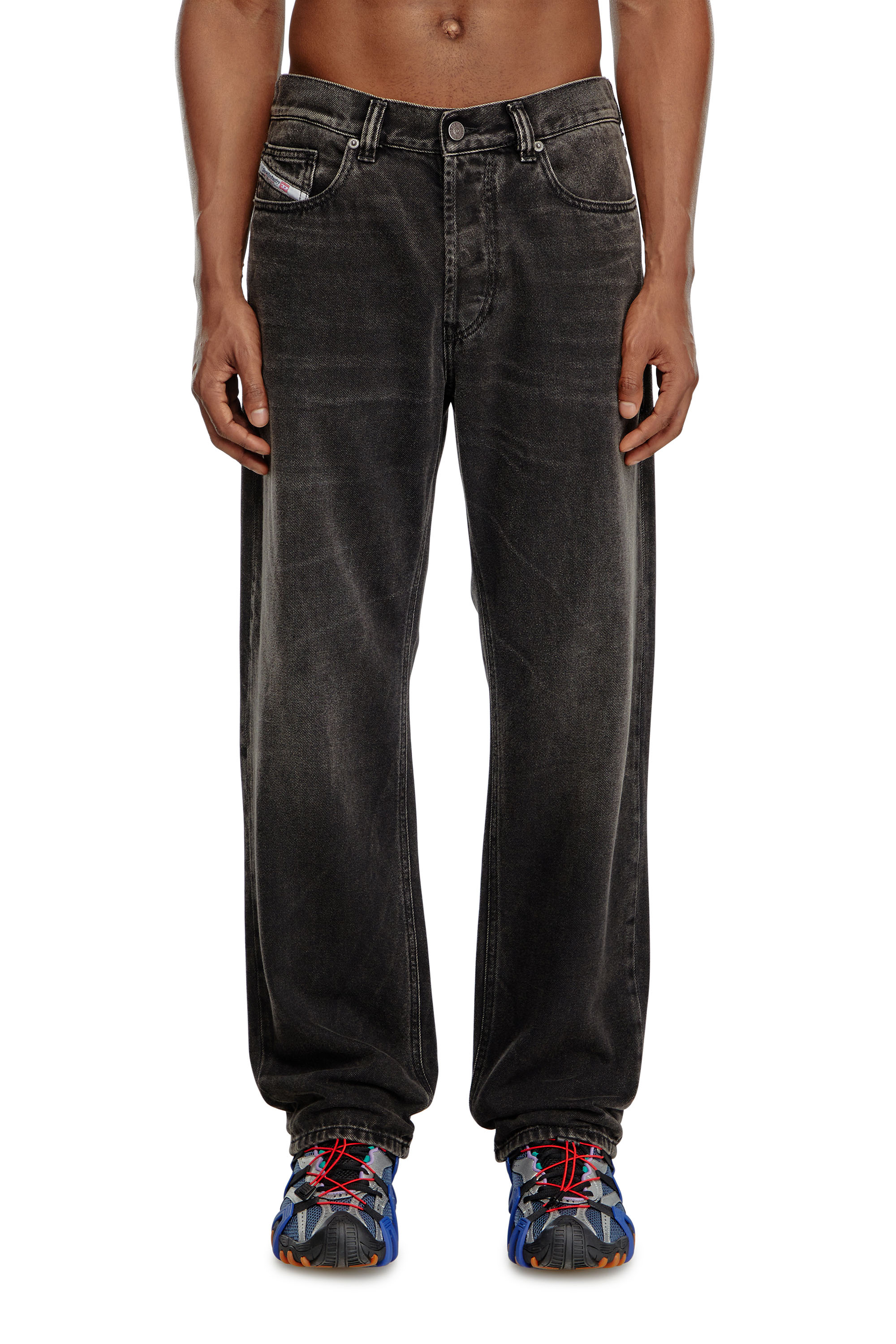 Diesel - Man Straight Jeans 2010 D-Macs 09J96, Black/Dark grey - Image 2