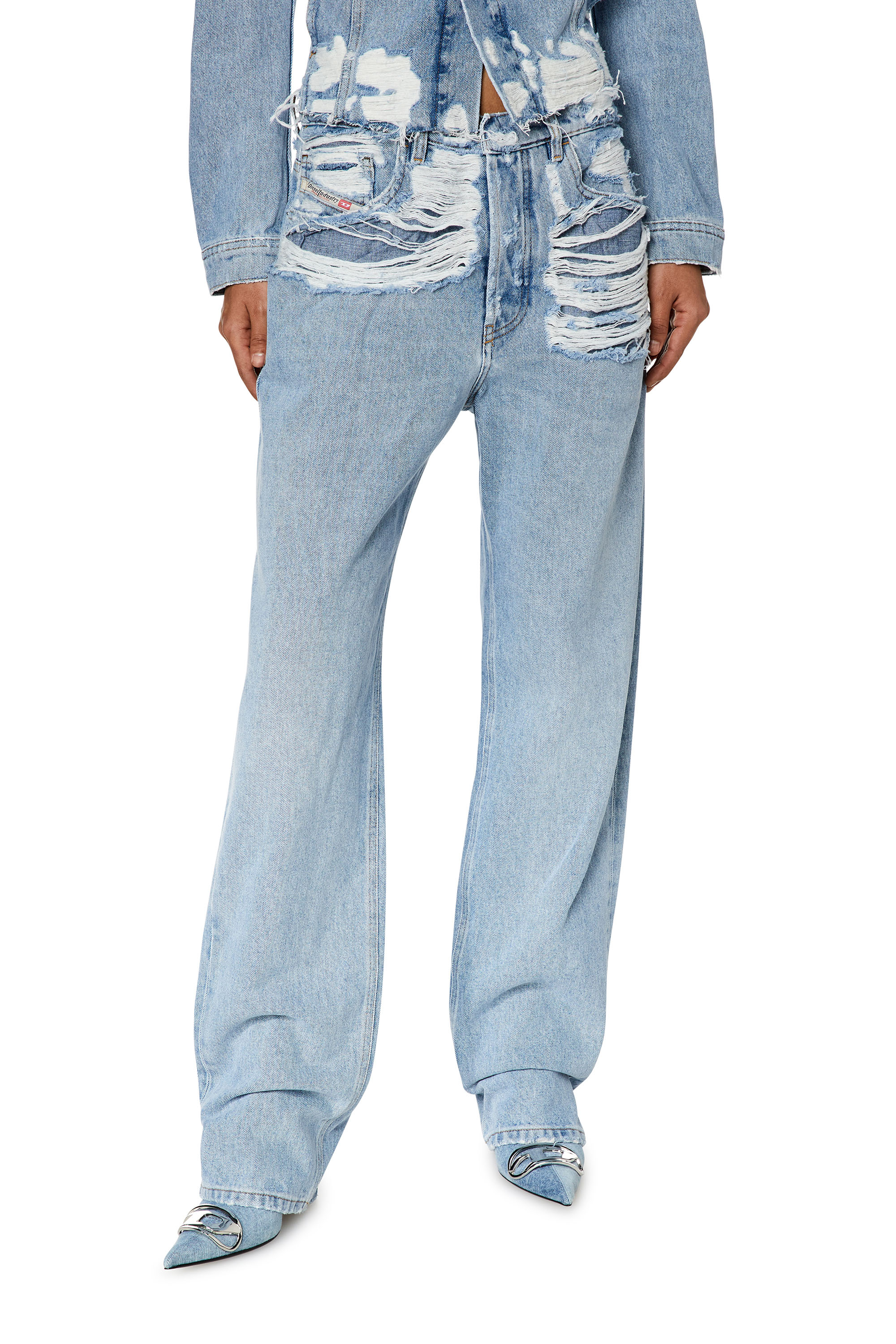 Diesel - Woman's Regular Jeans 1988 D-Ark 007S3, Light Blue - 3