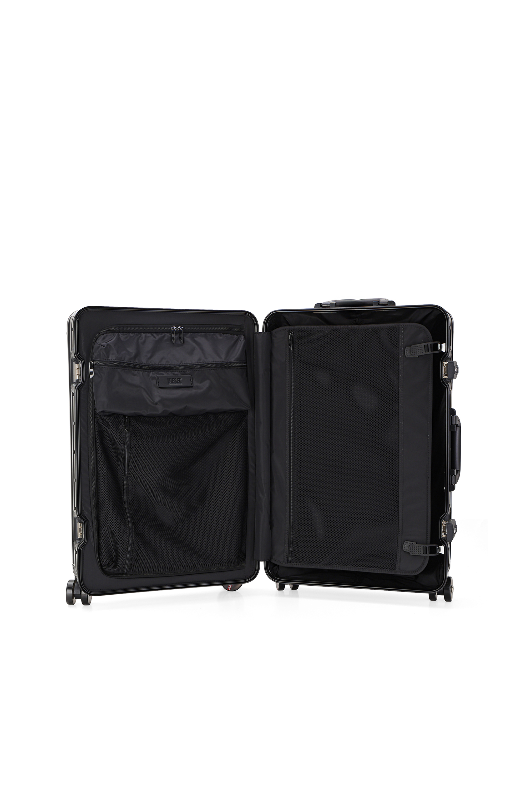 Diesel - DIESEL ALUMINUM TROLLEY- DSL002, Unisex's Aluminum suitcase size M in Black - 3