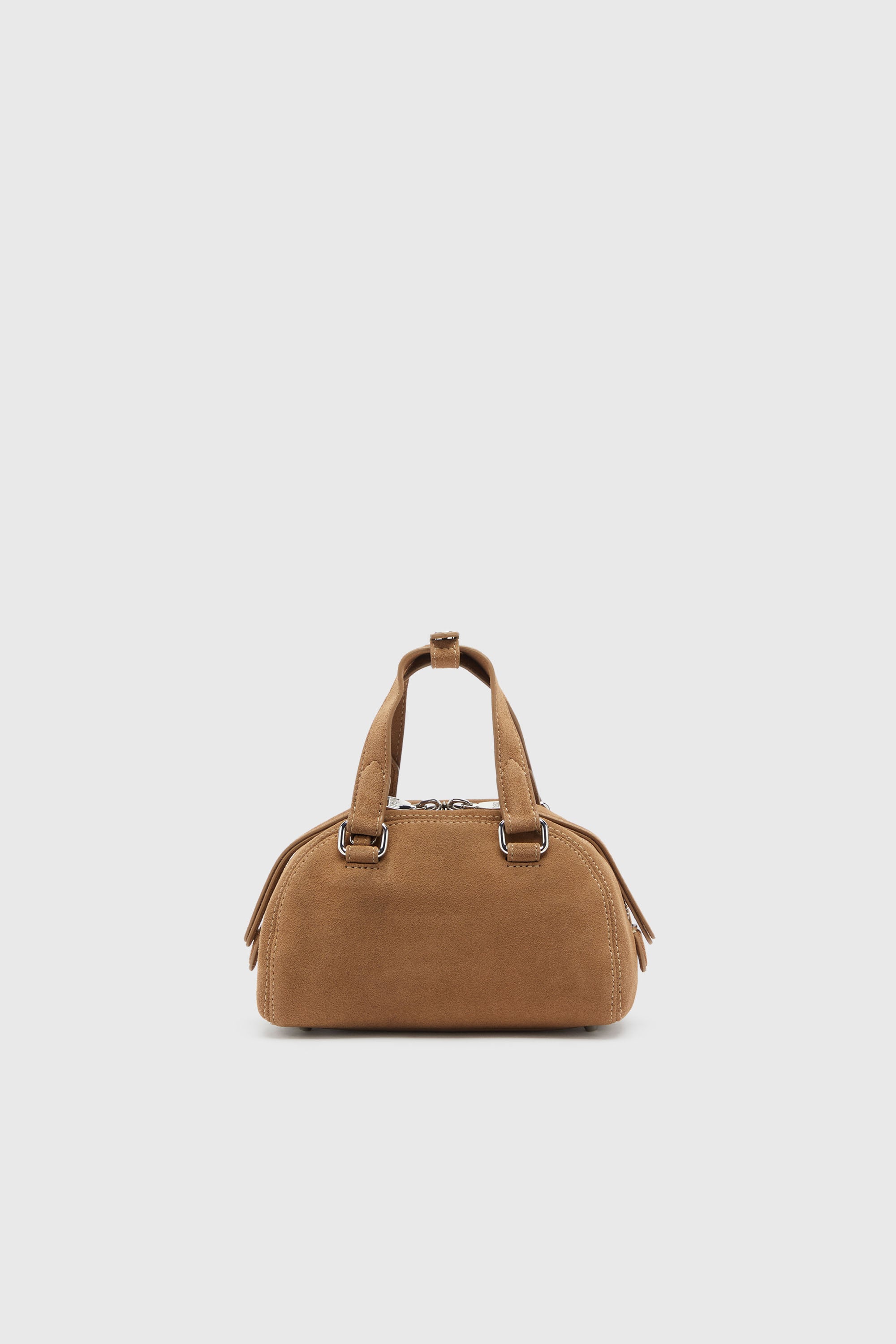 Diesel - 1DR DOME CROSSBODY, Unisex's 1DR Dome-Suede small bowling bag in Beige - 2