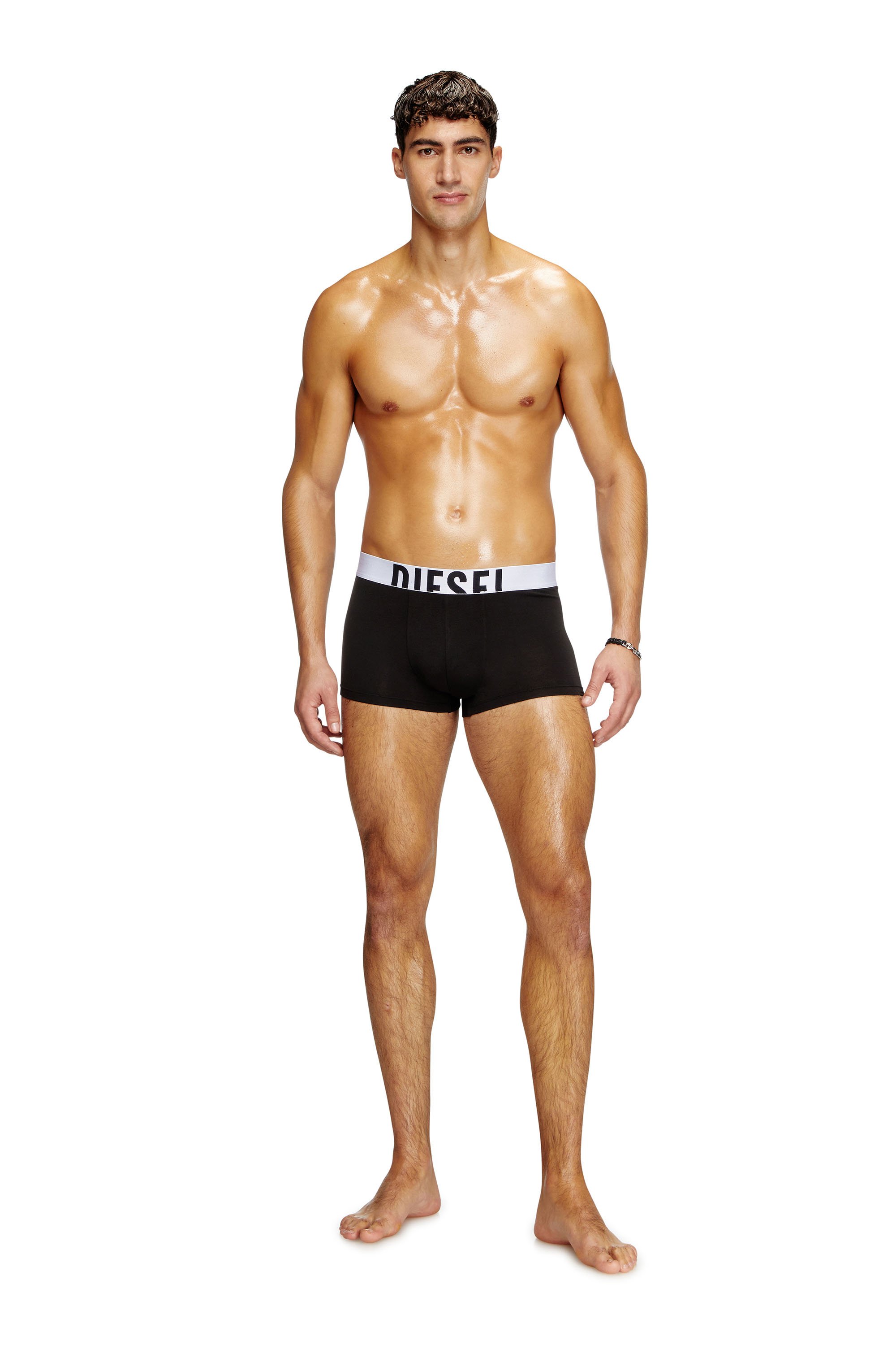 Diesel - DAMIEN-D-POP-3PACK-40, Man's Three-pack boxer briefs in stretch cotton in Multicolor/Black - 4